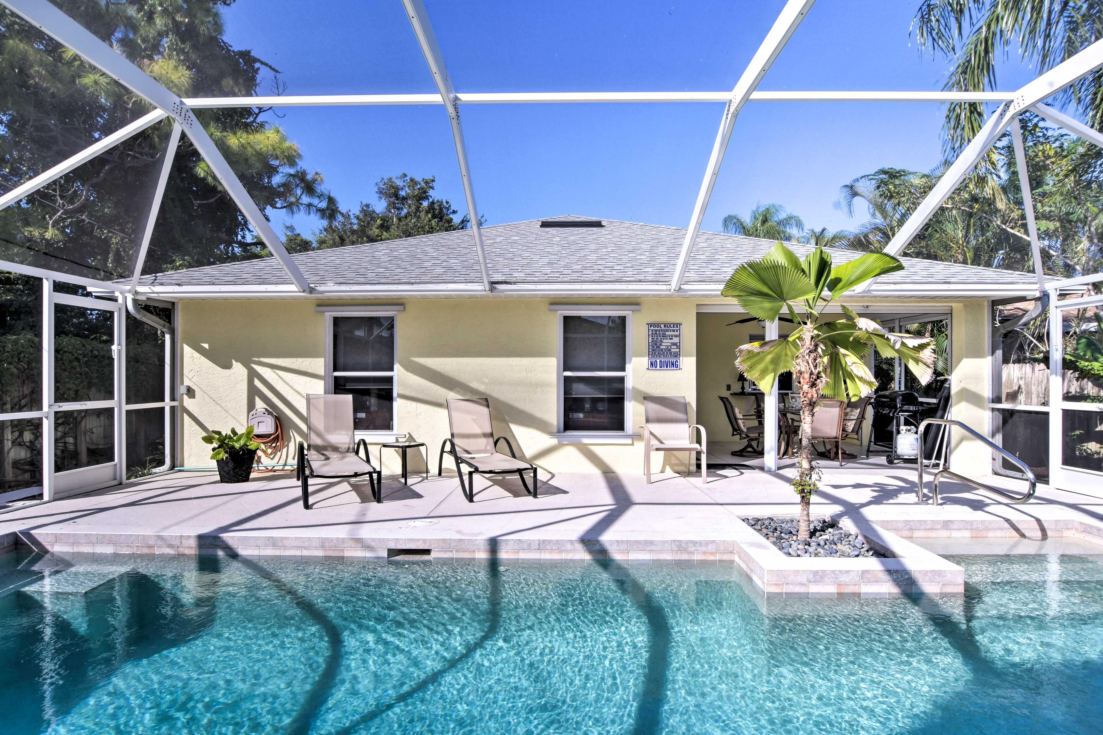 Dip your toes in the water or lay out on a lounge chair.