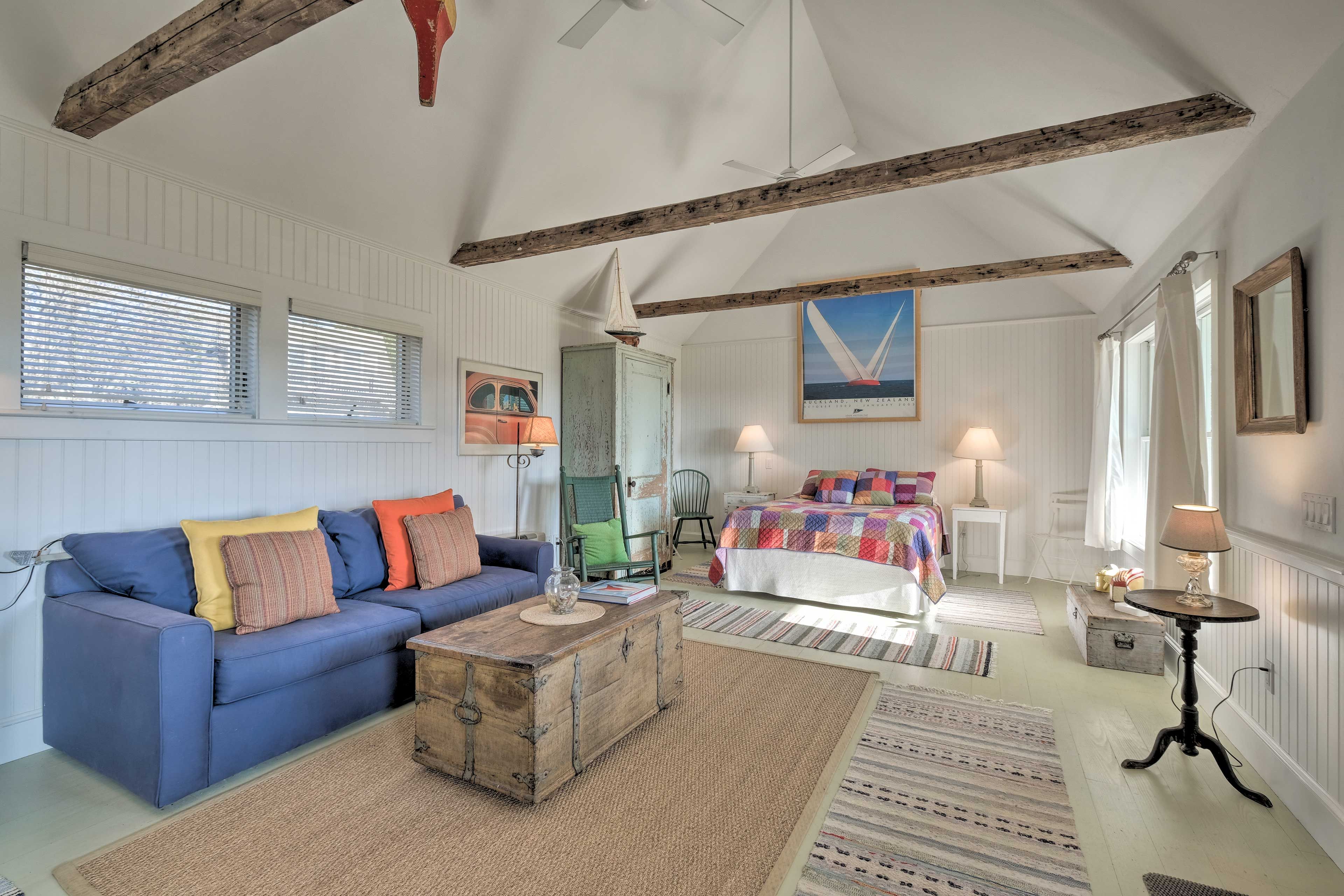 Tenants Harbor Vacation Rental | Studio | 1BA | 500 Sq Ft | Steps to Enter