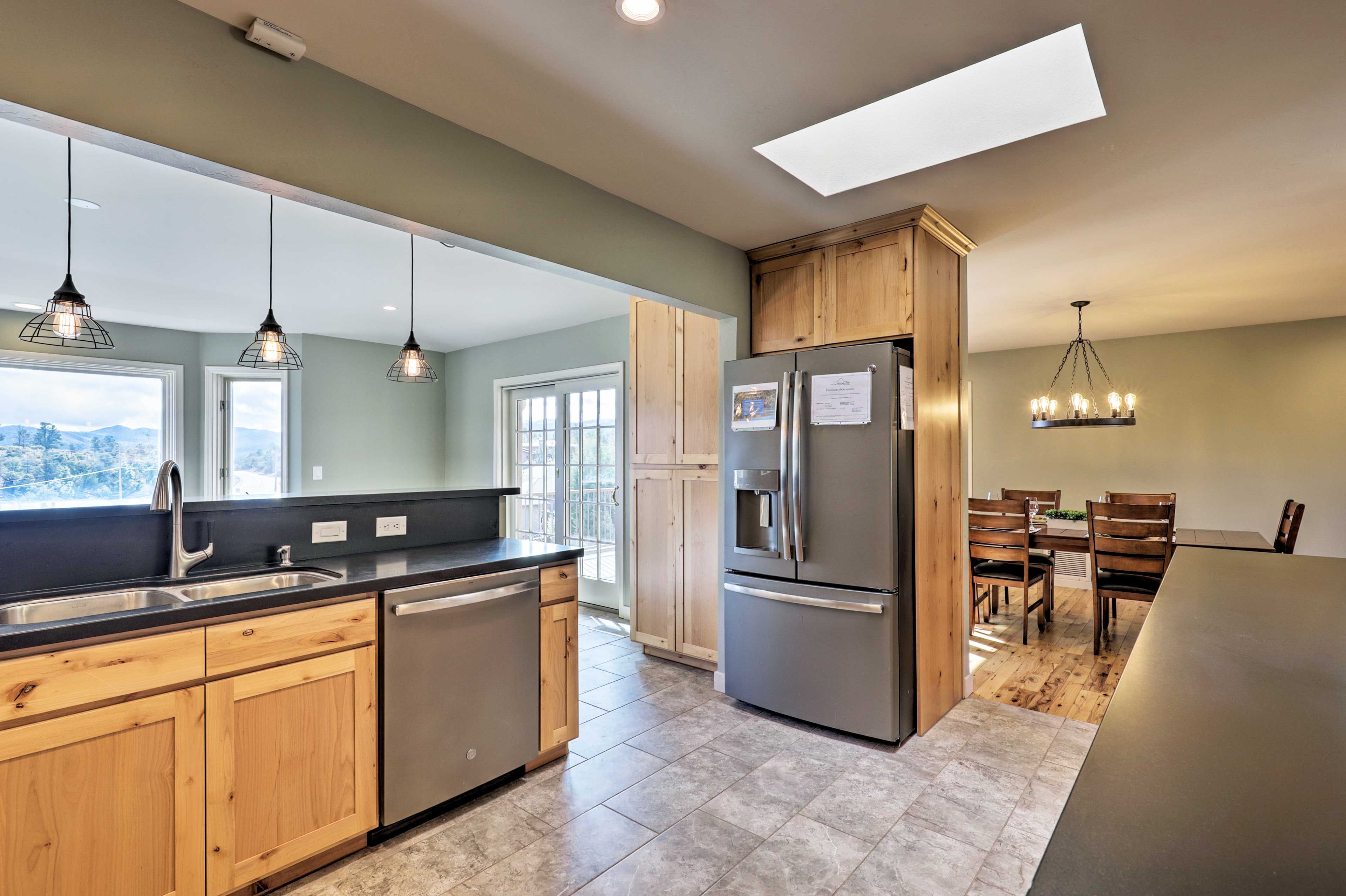 You'll love whipping up your favorite recipes in this modern kitchen.