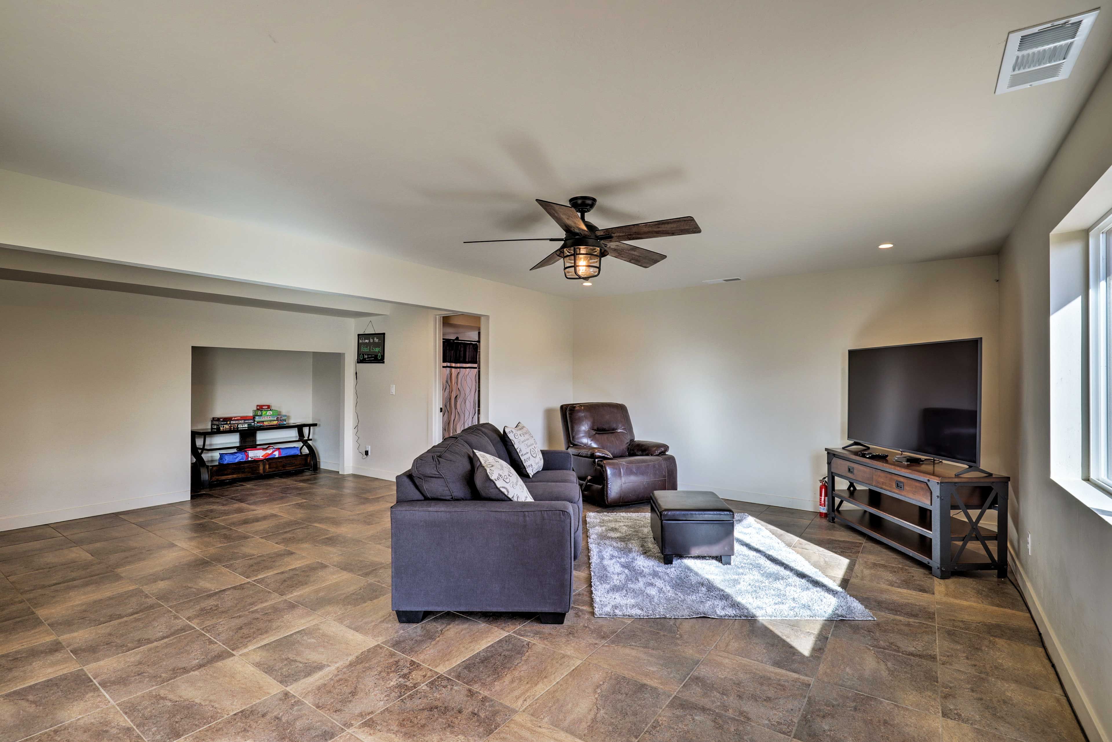 The kids will love having their own space to spread out and hangout.