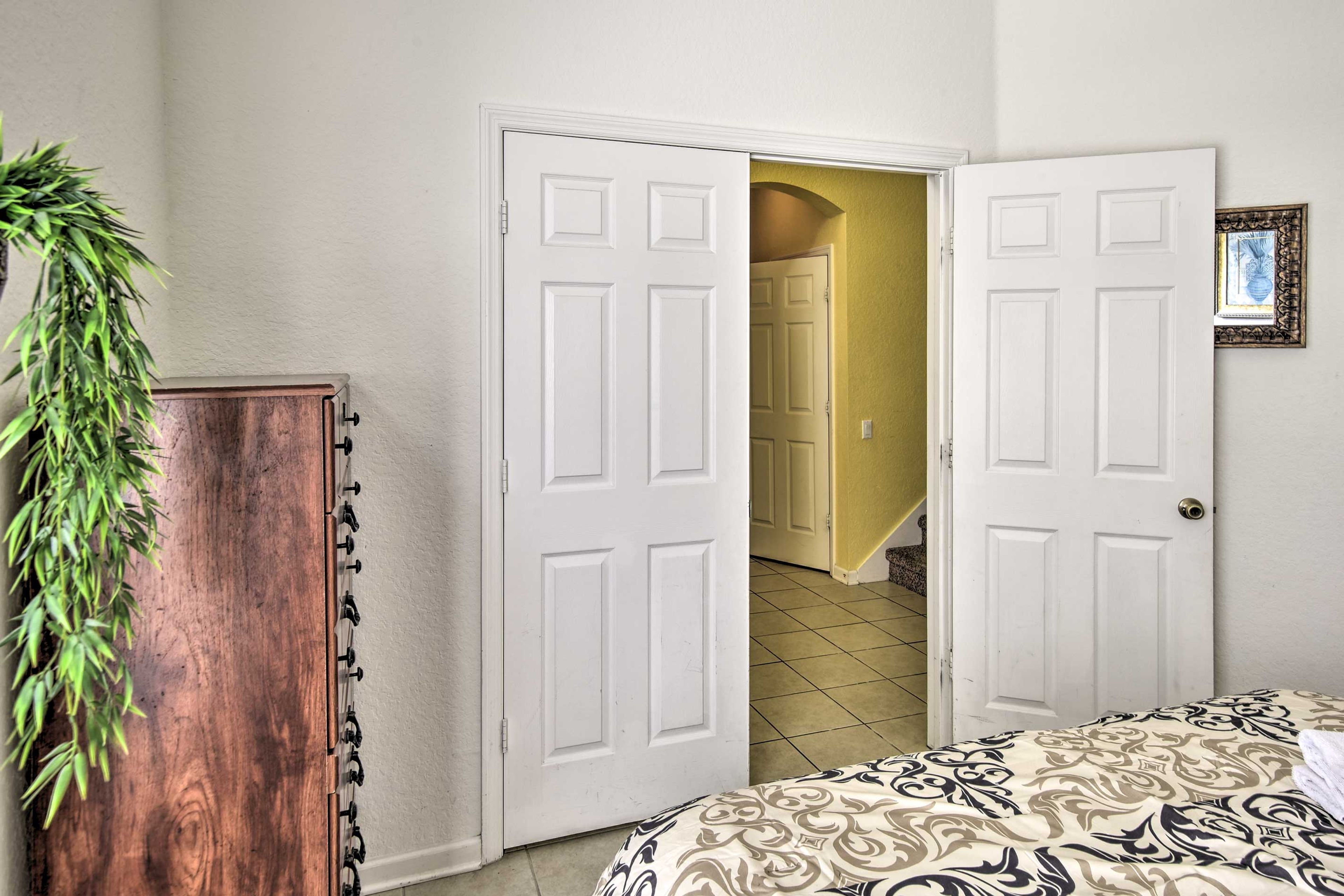 Store your wardrobe in the dresser.