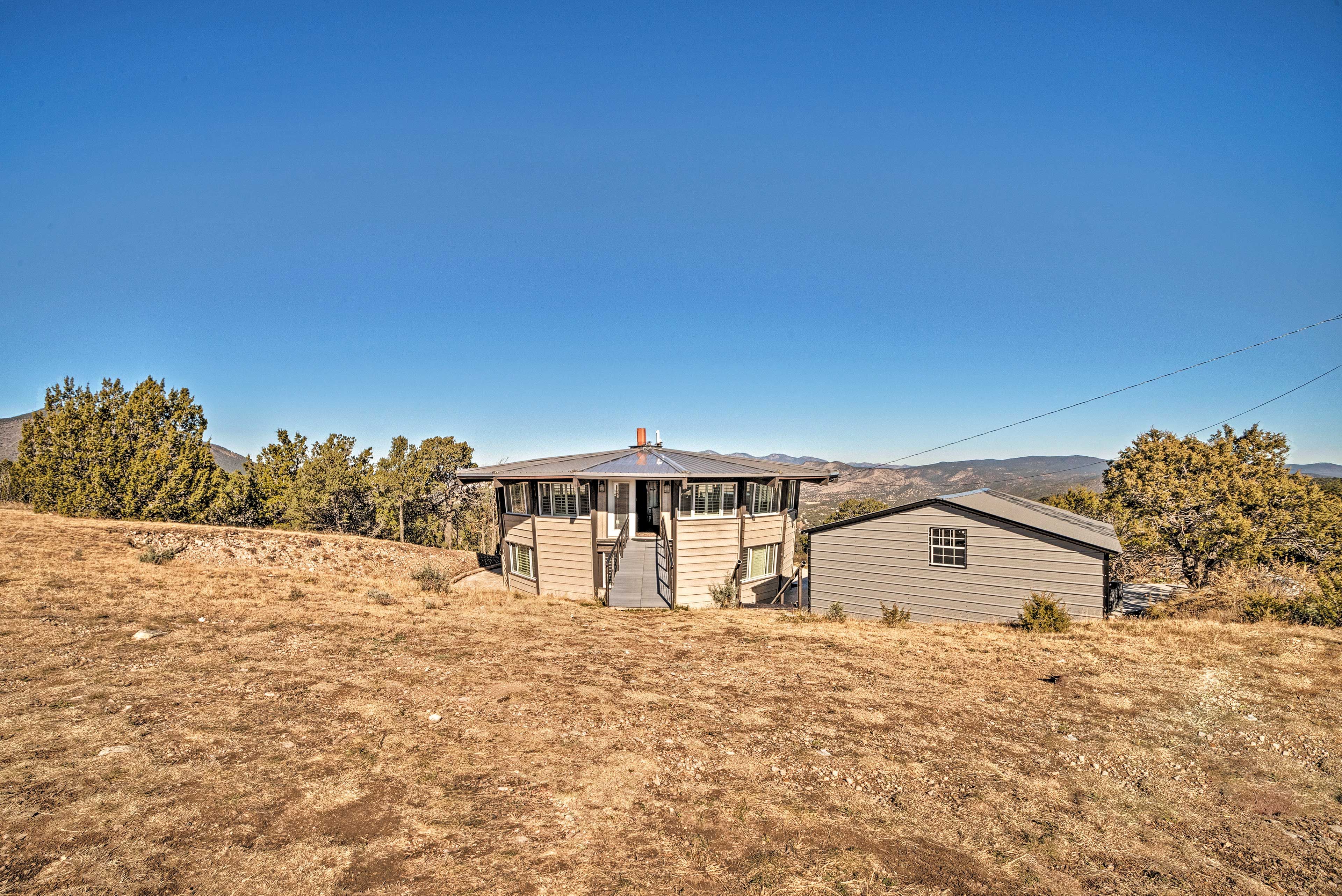 The house features a unique dome shape!