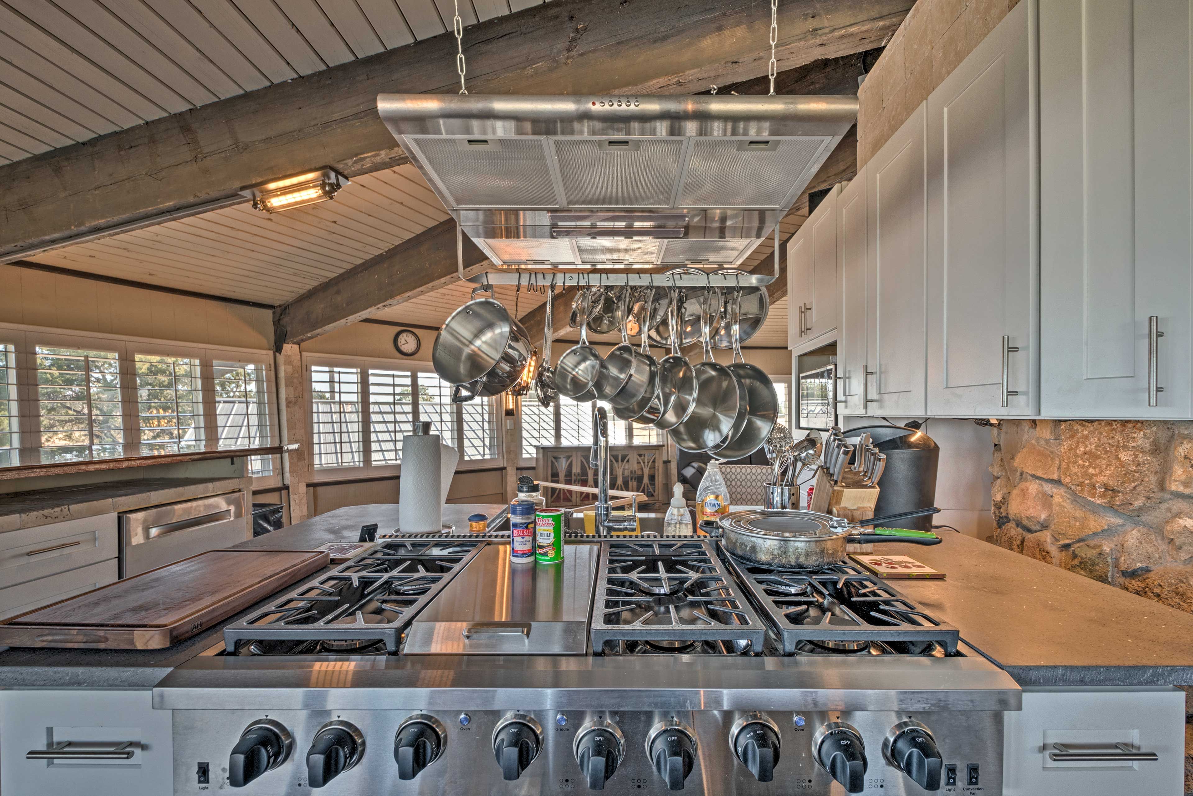 Whip up the crew's favorite dishes while on vacation.