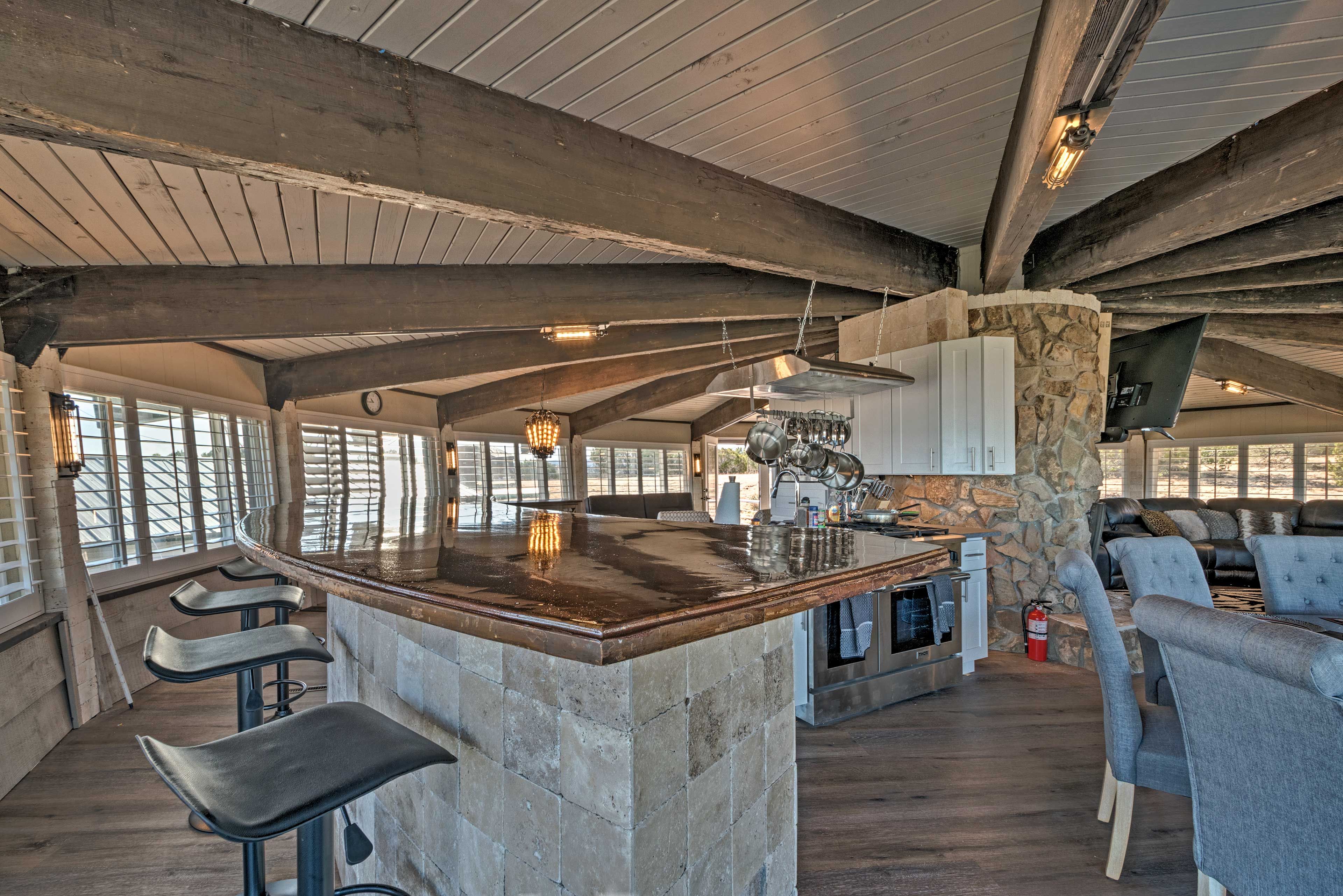 The breakfast bar is great for quick snacks.