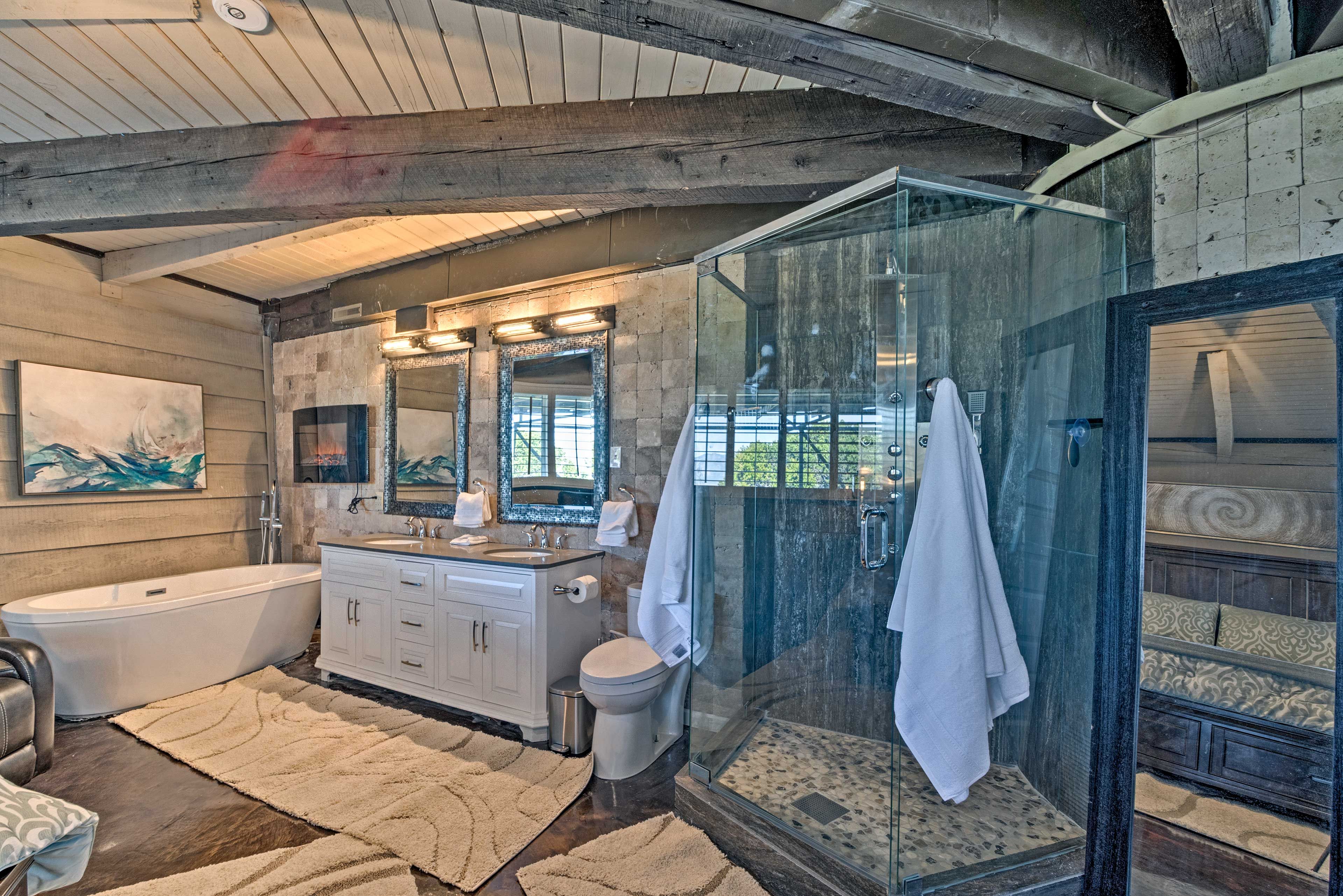 You'll adore this lavish master bathroom.