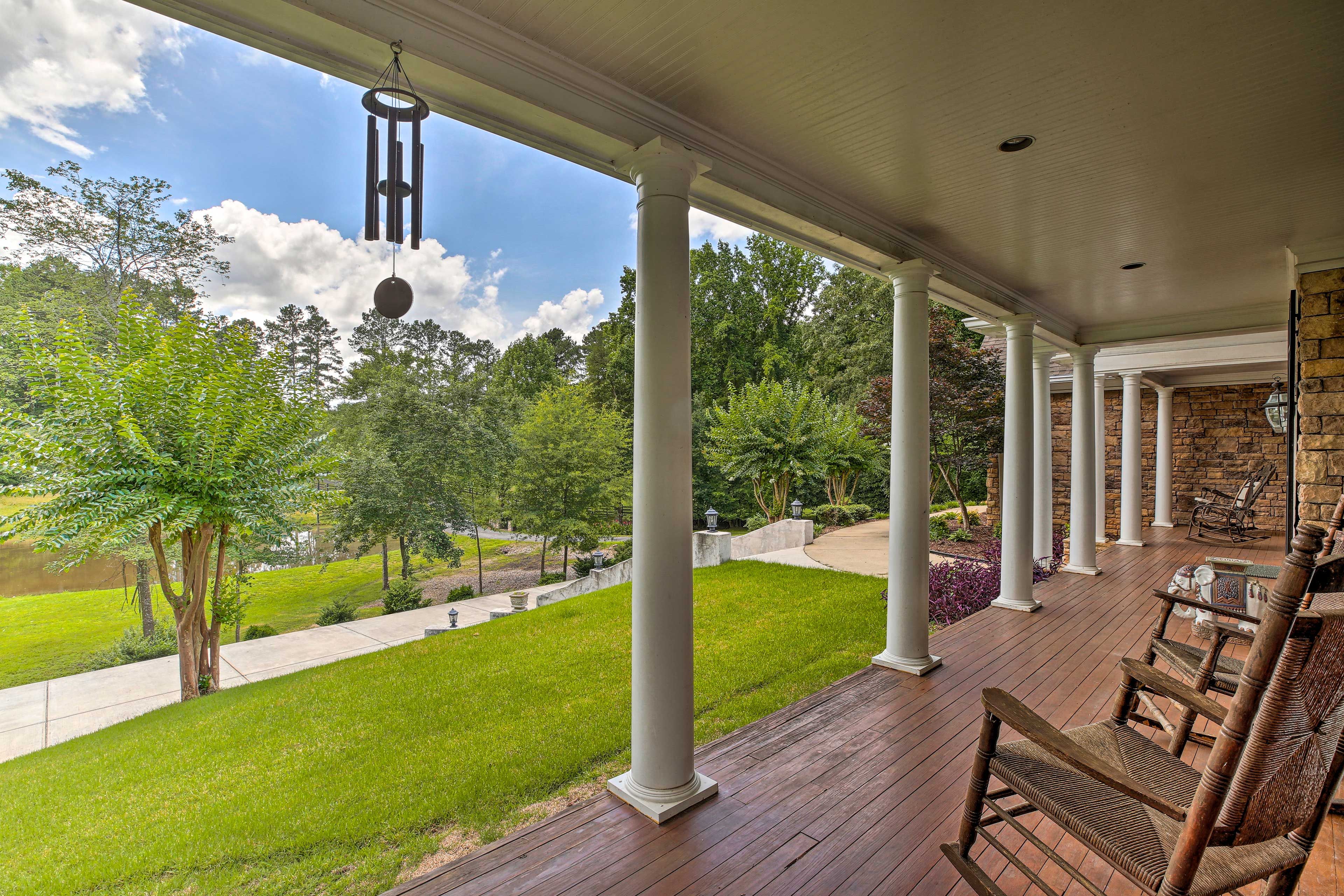 Front Porch w/ Rocking Chairs