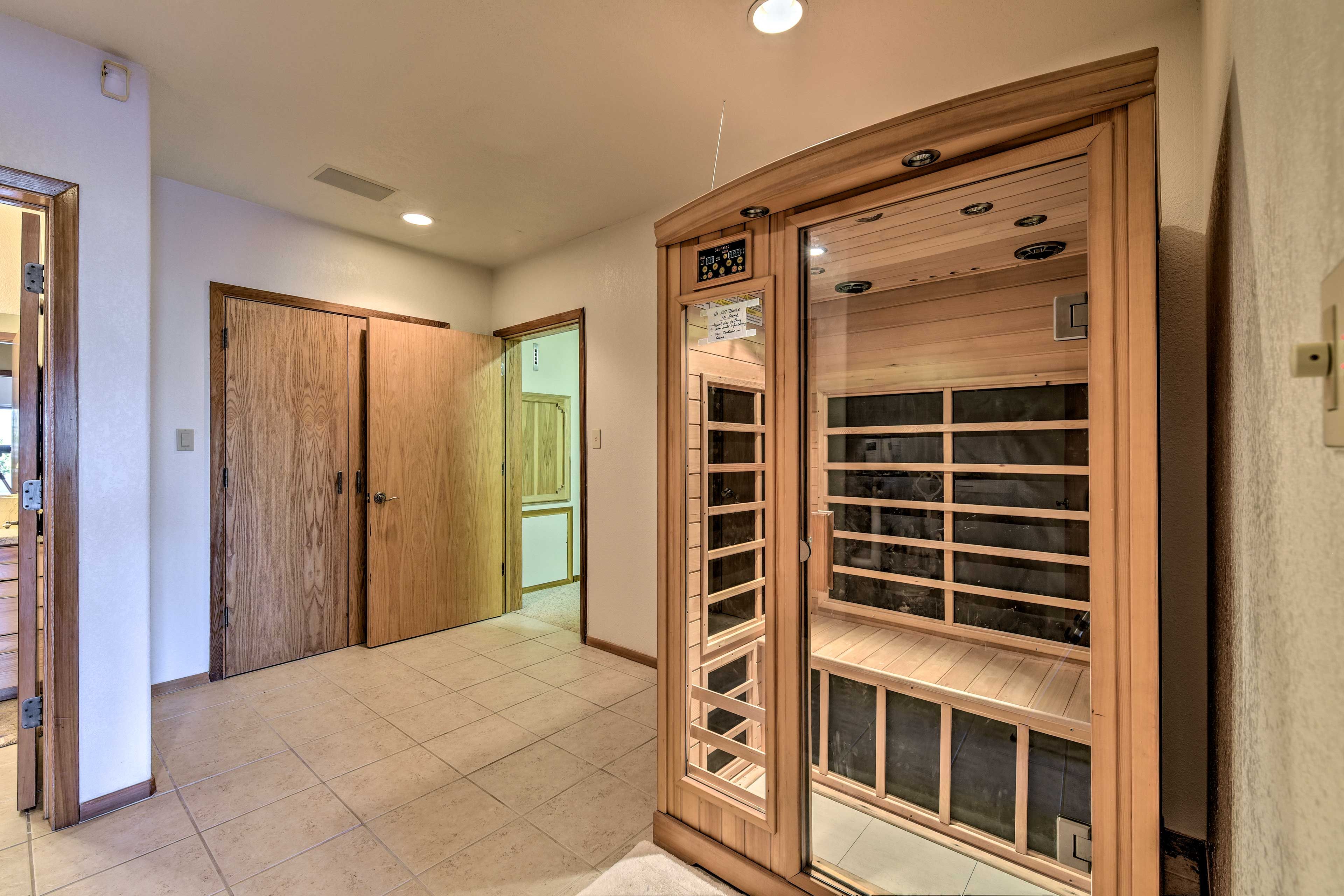 Spend some time in the sauna.