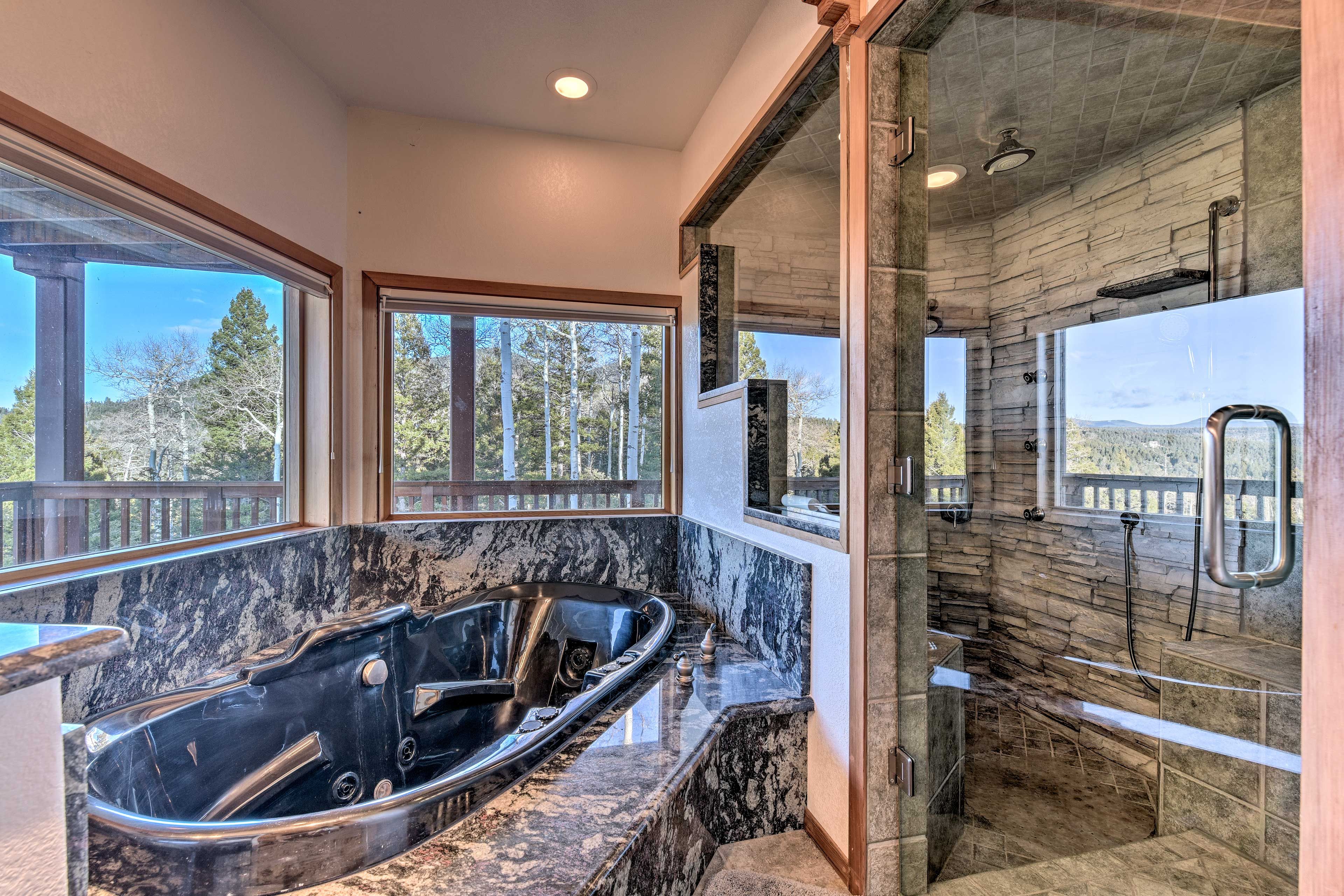 Fire up the Jacuzzi for a relaxing bath.