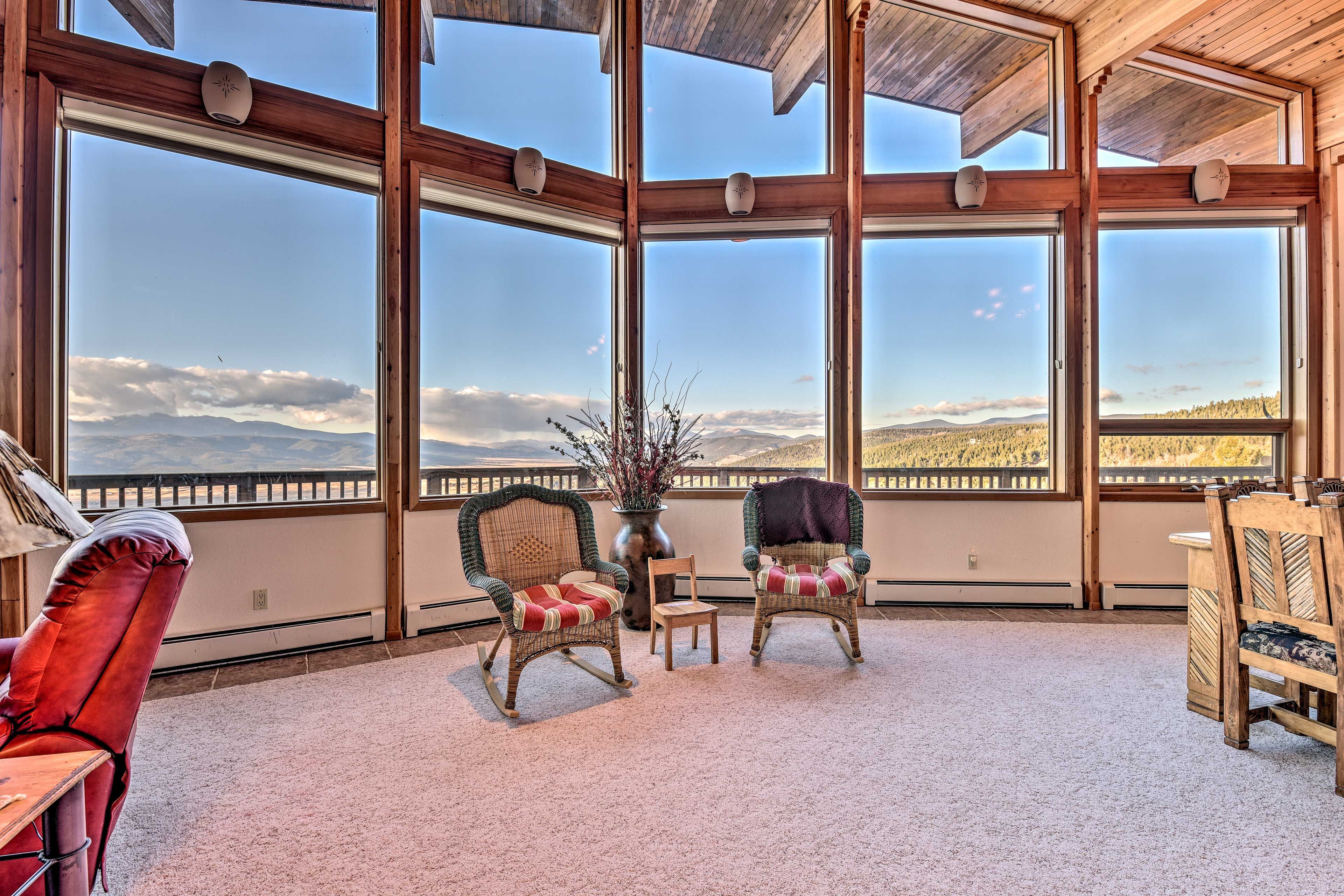 The great room is a perfect space for everyone to relax.
