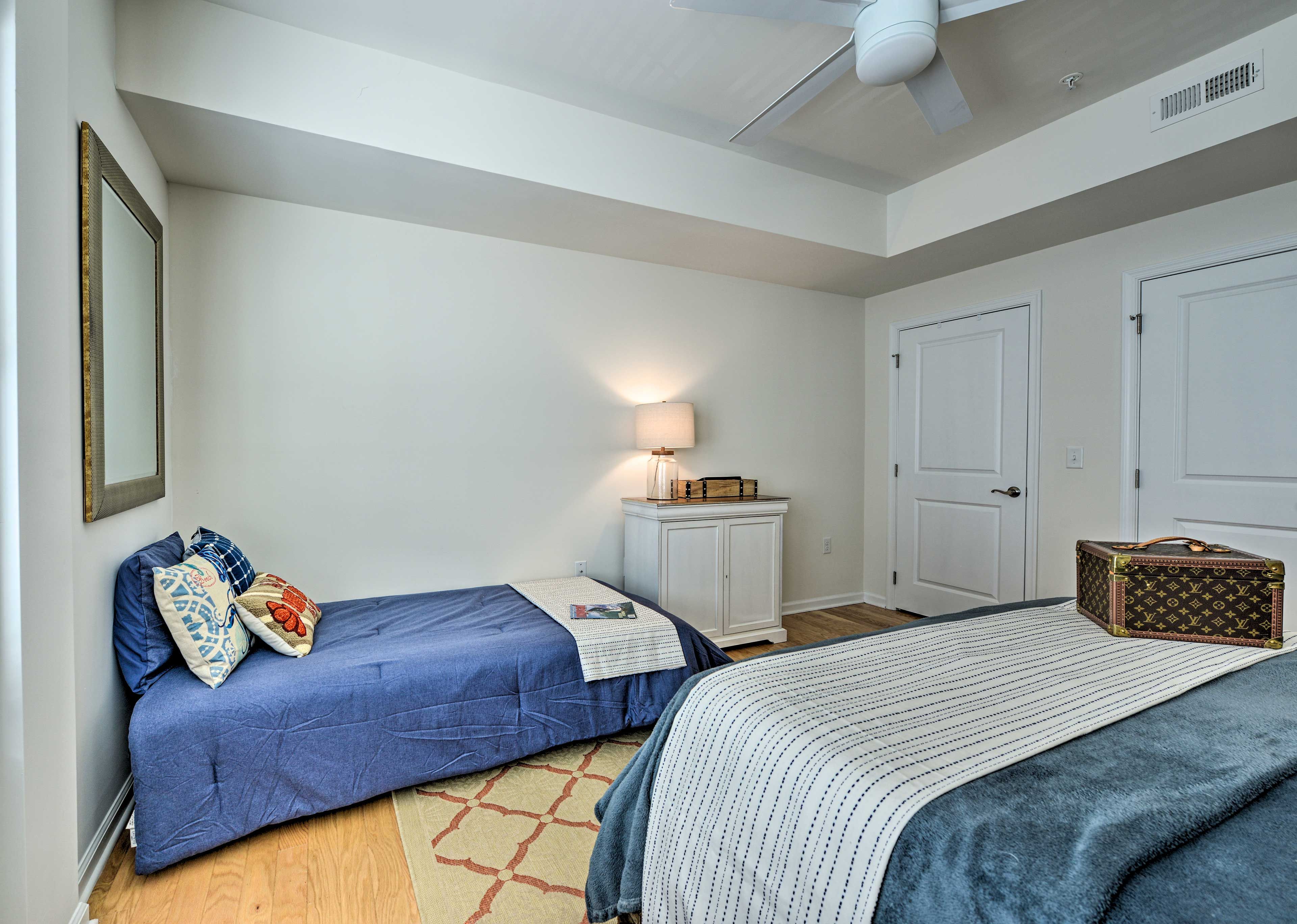 The house sleeps a total of 6 guests with the twin mattresses.