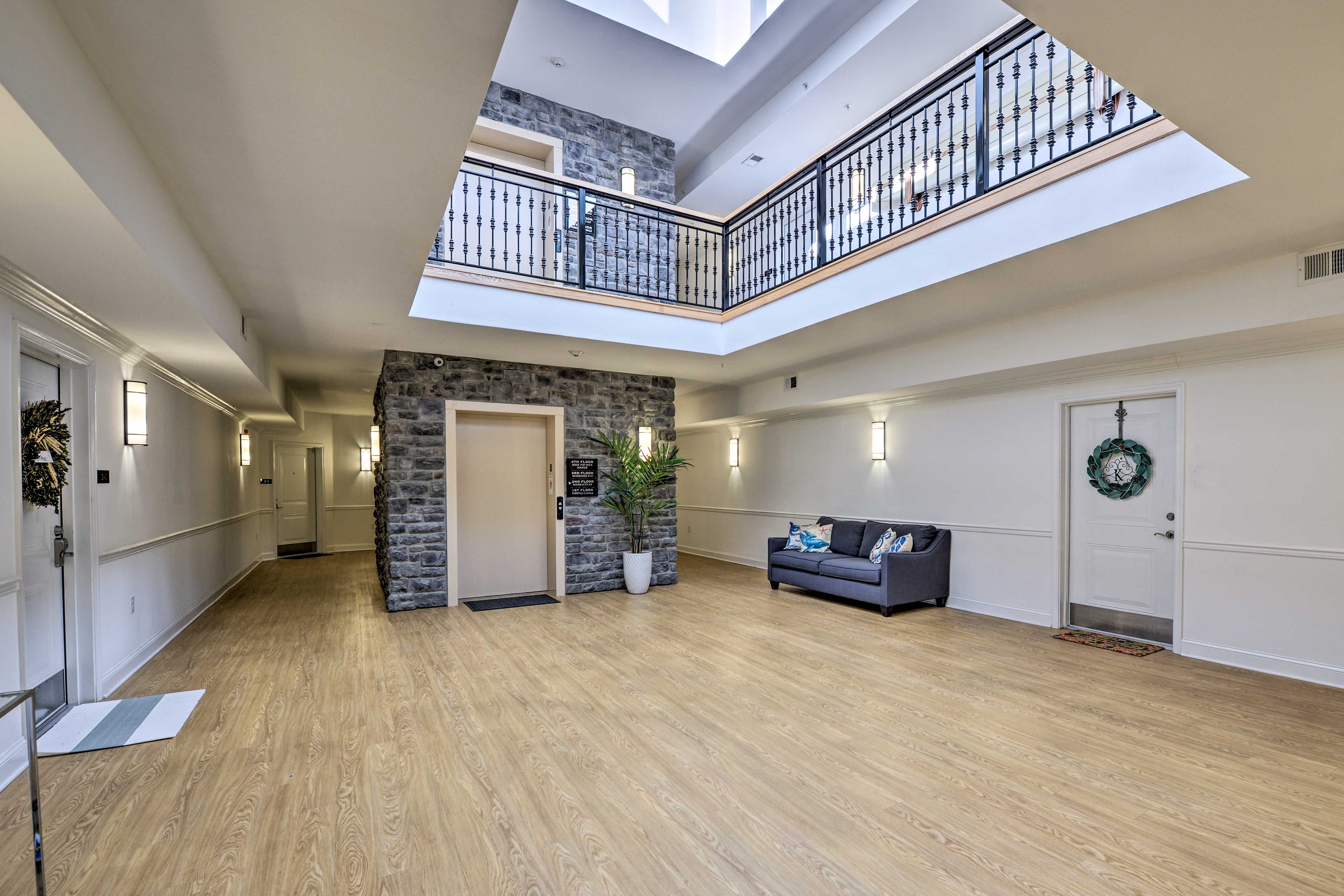 There are elevators for easy access to the condo.