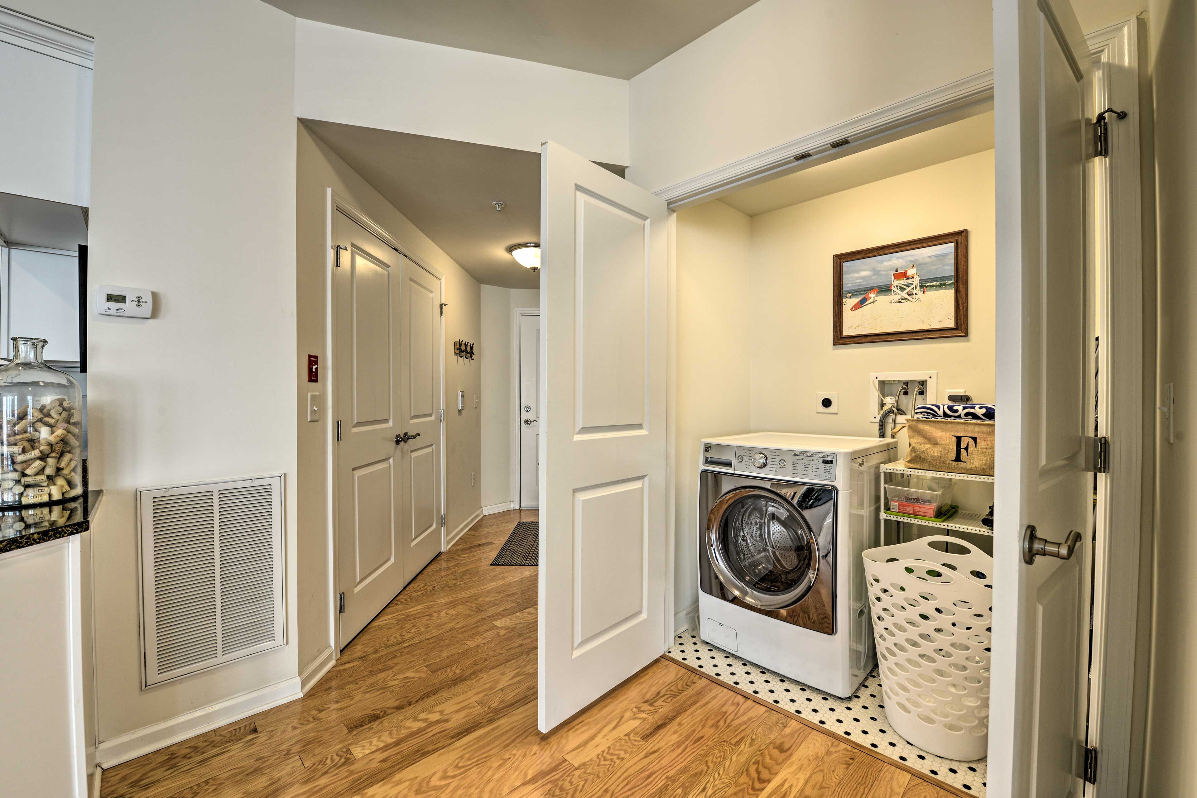 Laundry machines will keep you fresh and clean the whole trip!