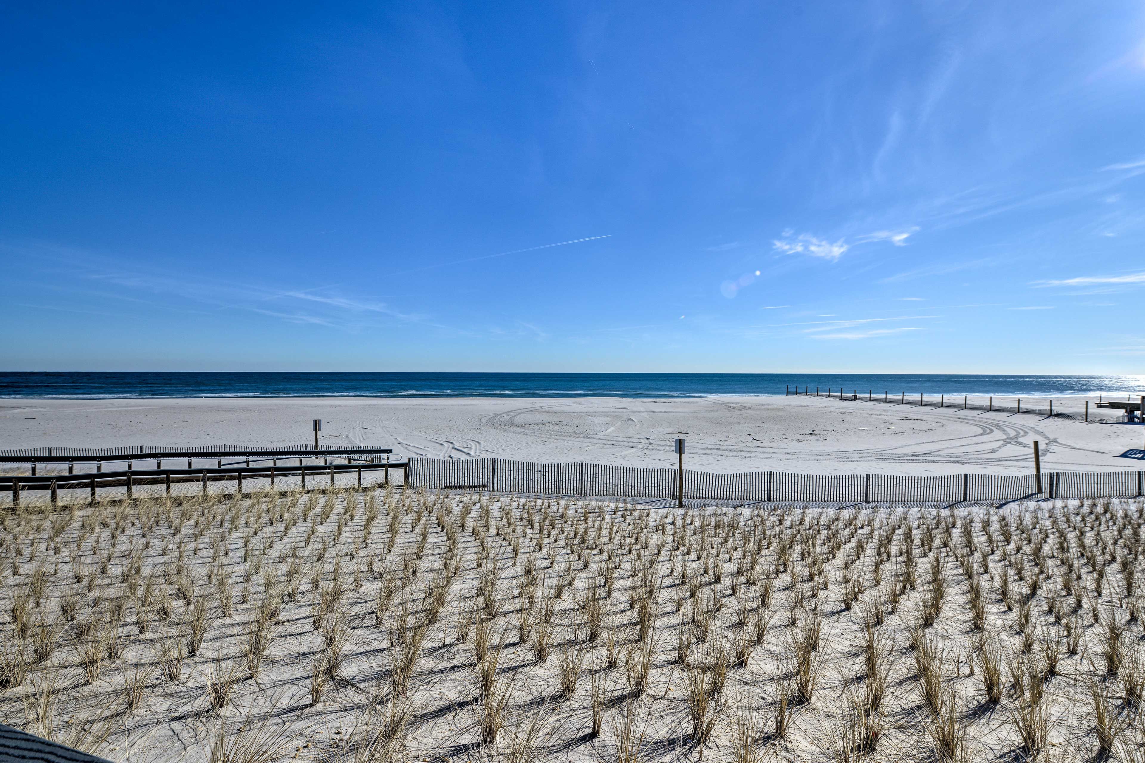 Spend your days relaxing on the beach.