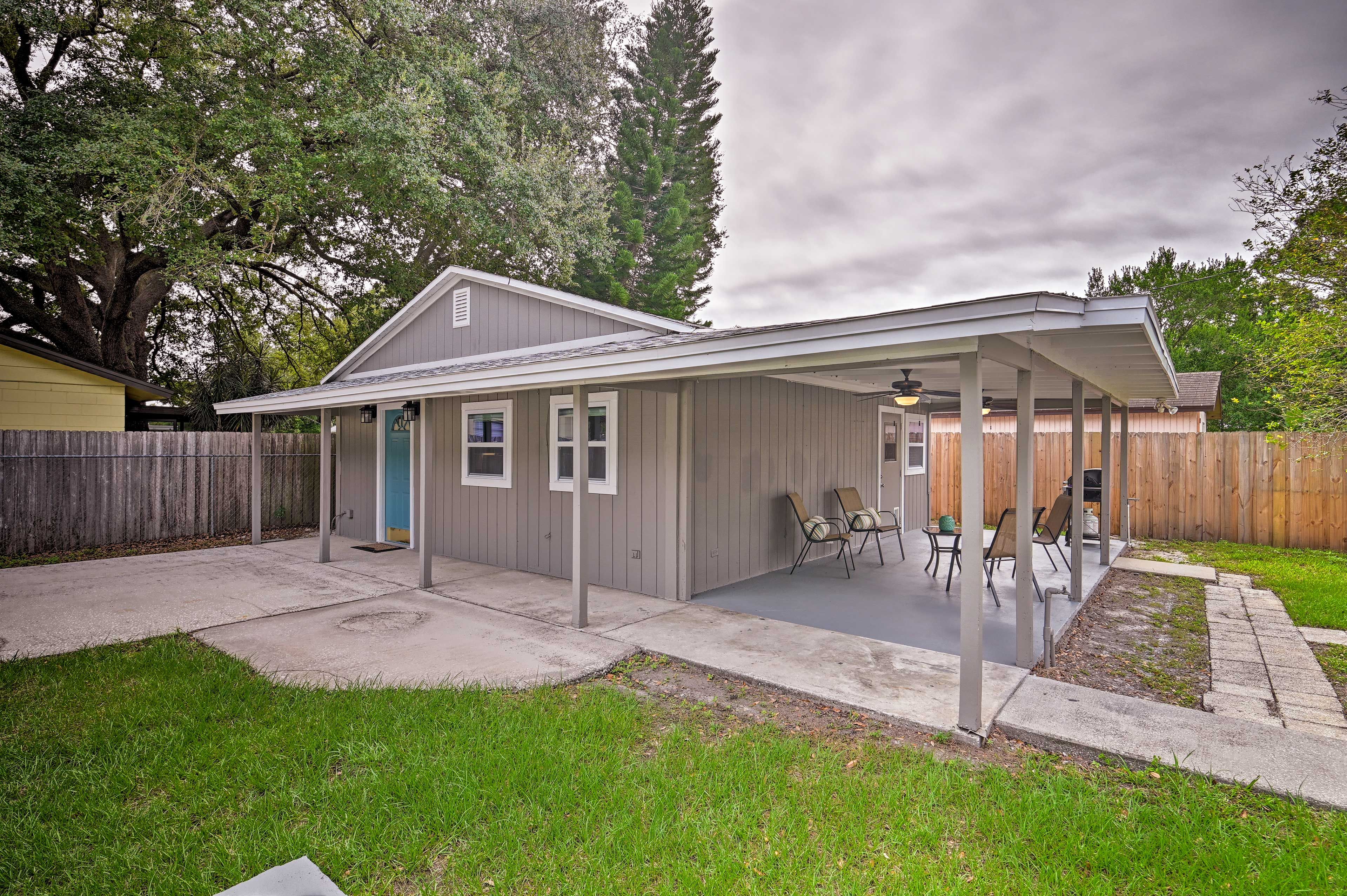 Exterior | Single-Story Home | Add'l Rental On-Site
