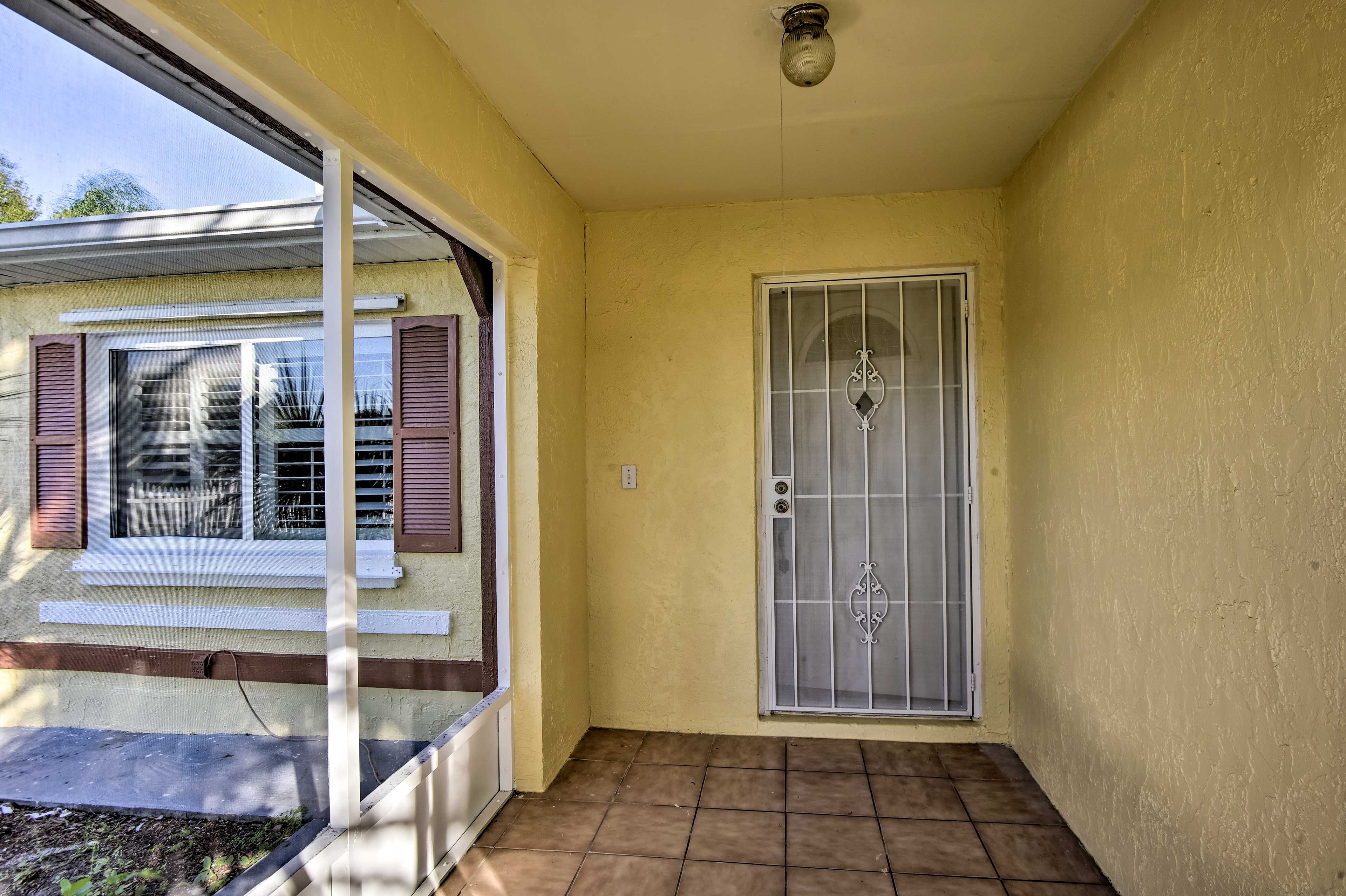 The single story home is accessible for everyone.