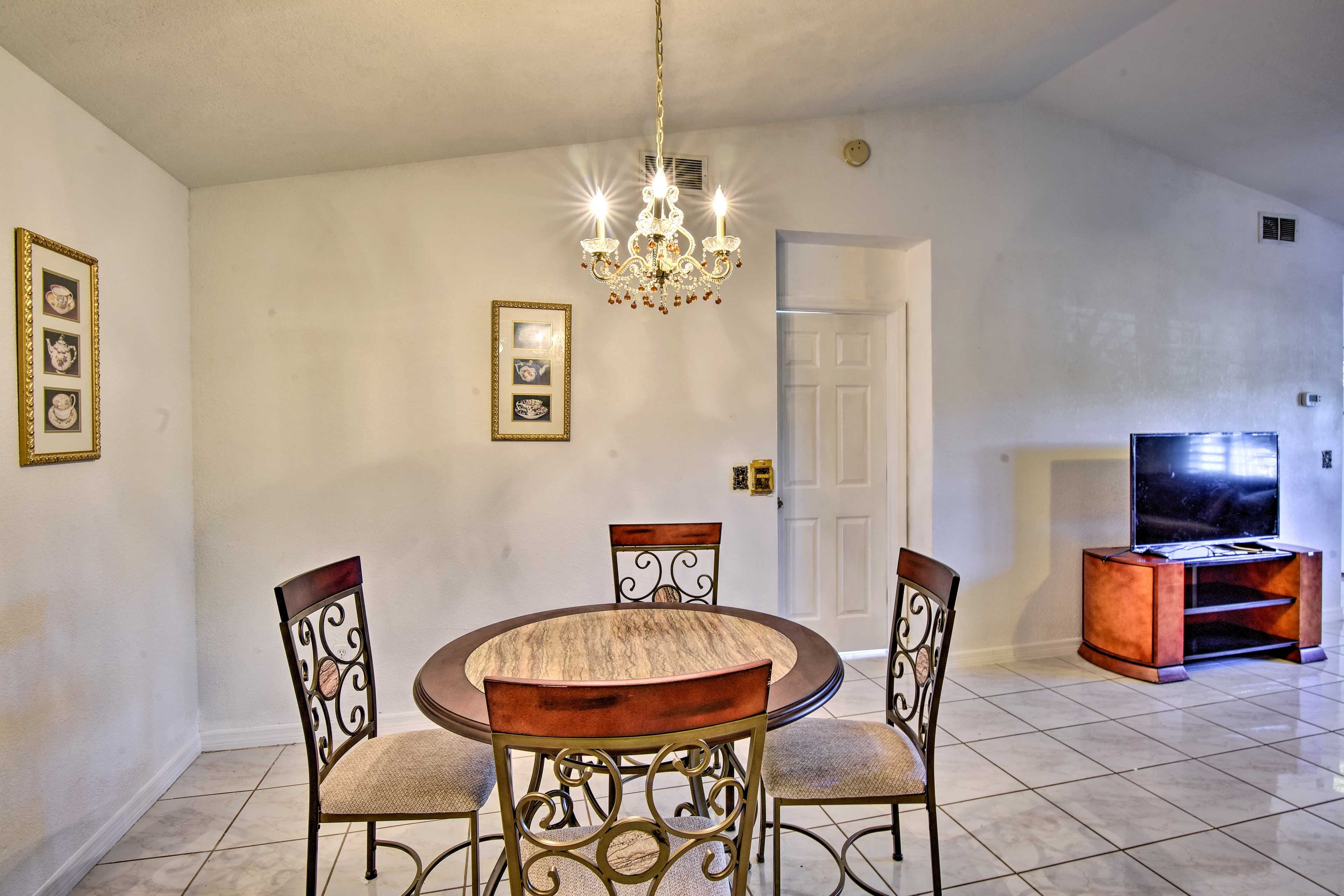 Pull up a seat to the 4-person table.