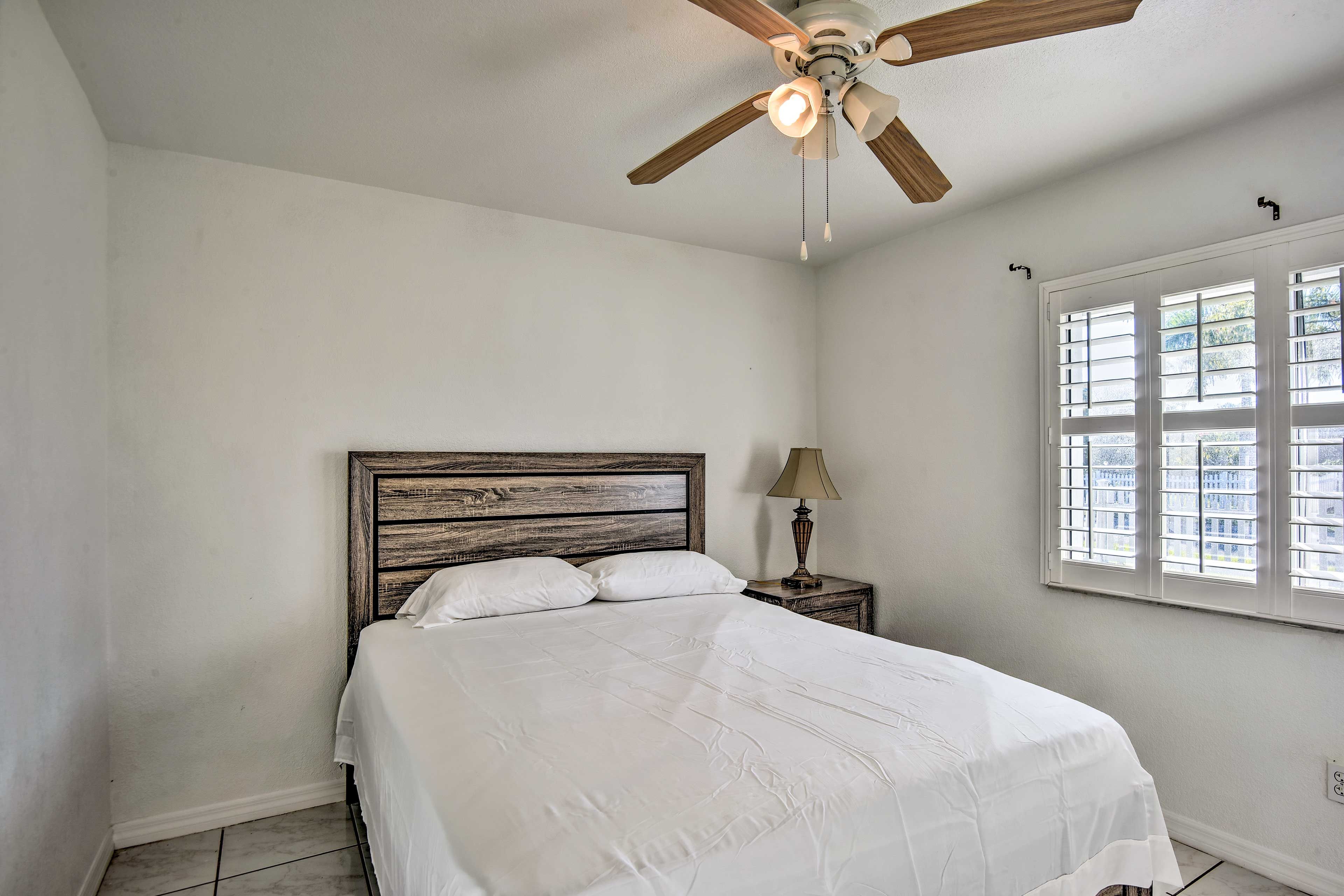 Open the plantation shutters to let the Florida sunshine stream in.