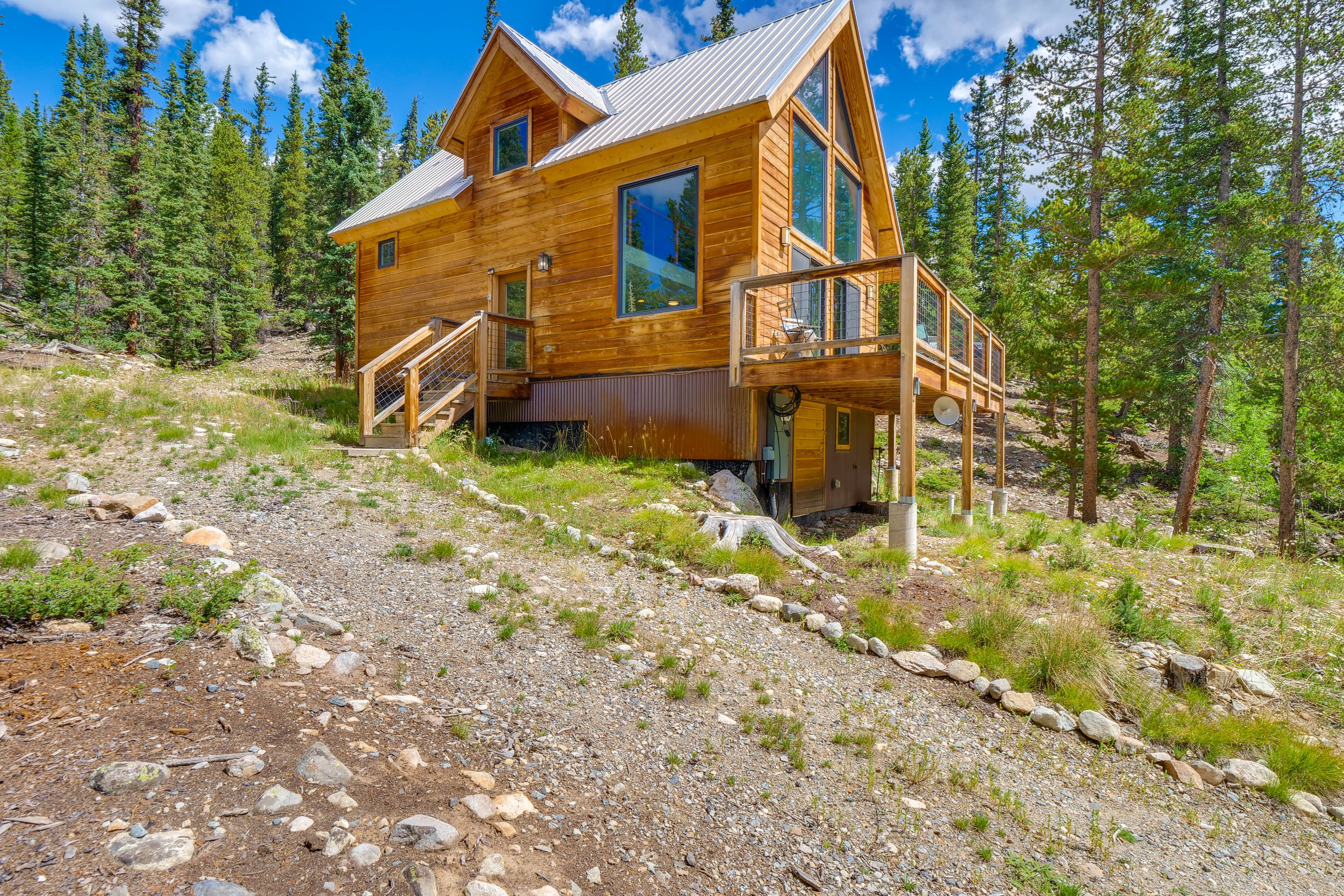 Exterior | Deck | Forested Lot w/ Views