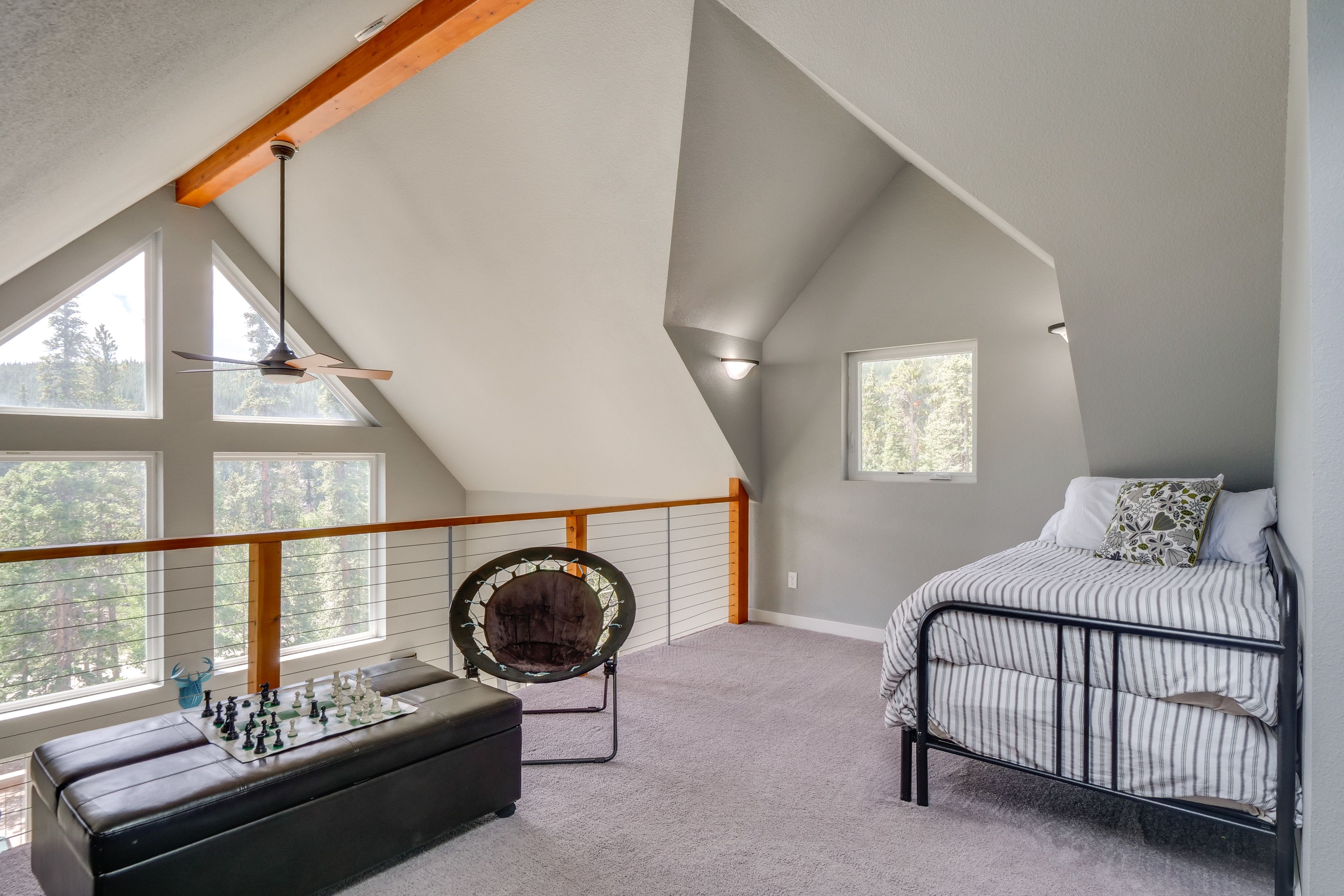 Bedroom 2 (Loft) | 2nd Floor | Twin Daybed w/ Twin Trundle | Board Games