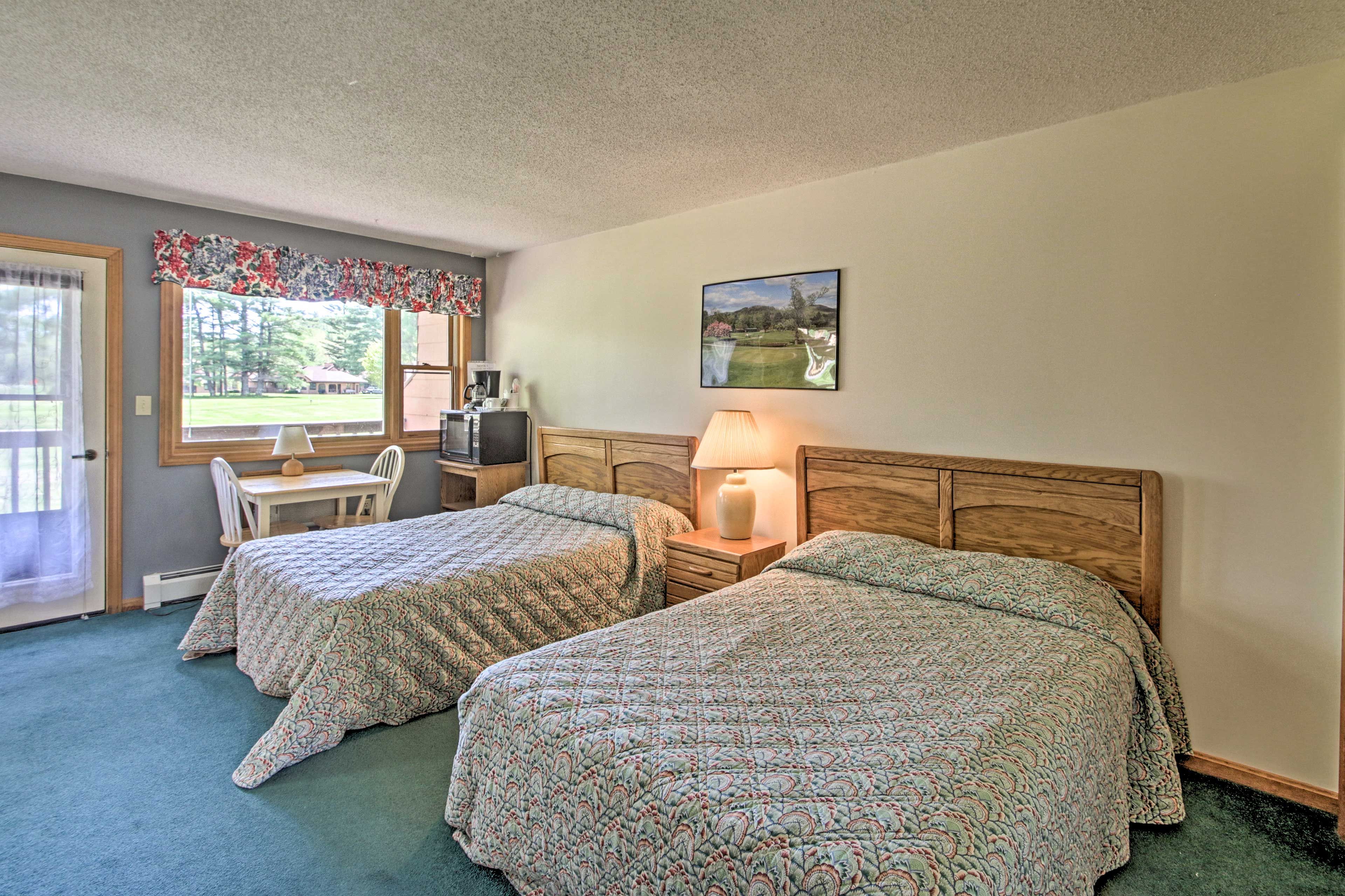 The third bedroom has 2 queen-sized beds.
