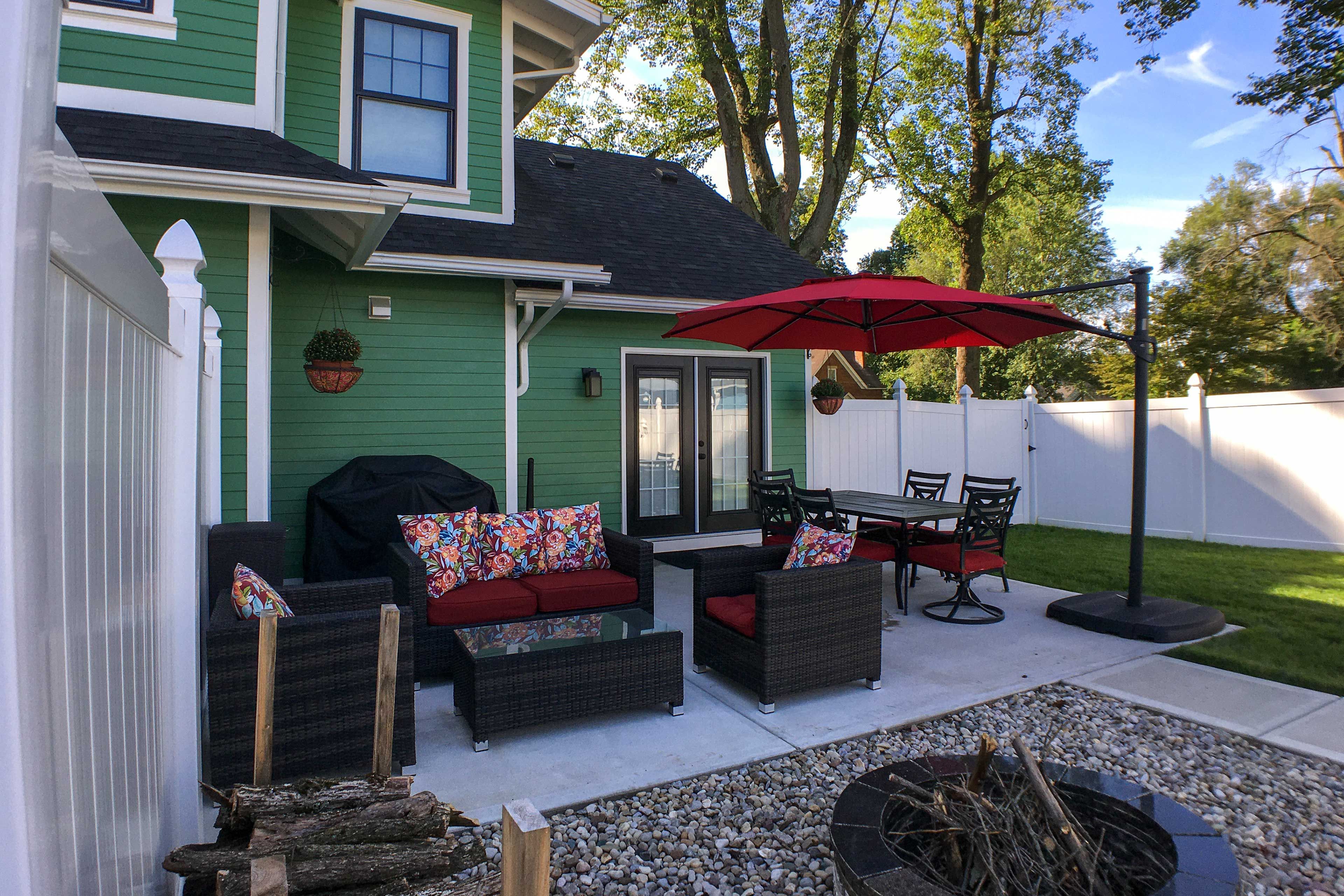 Private Patio | Fenced-In Yard