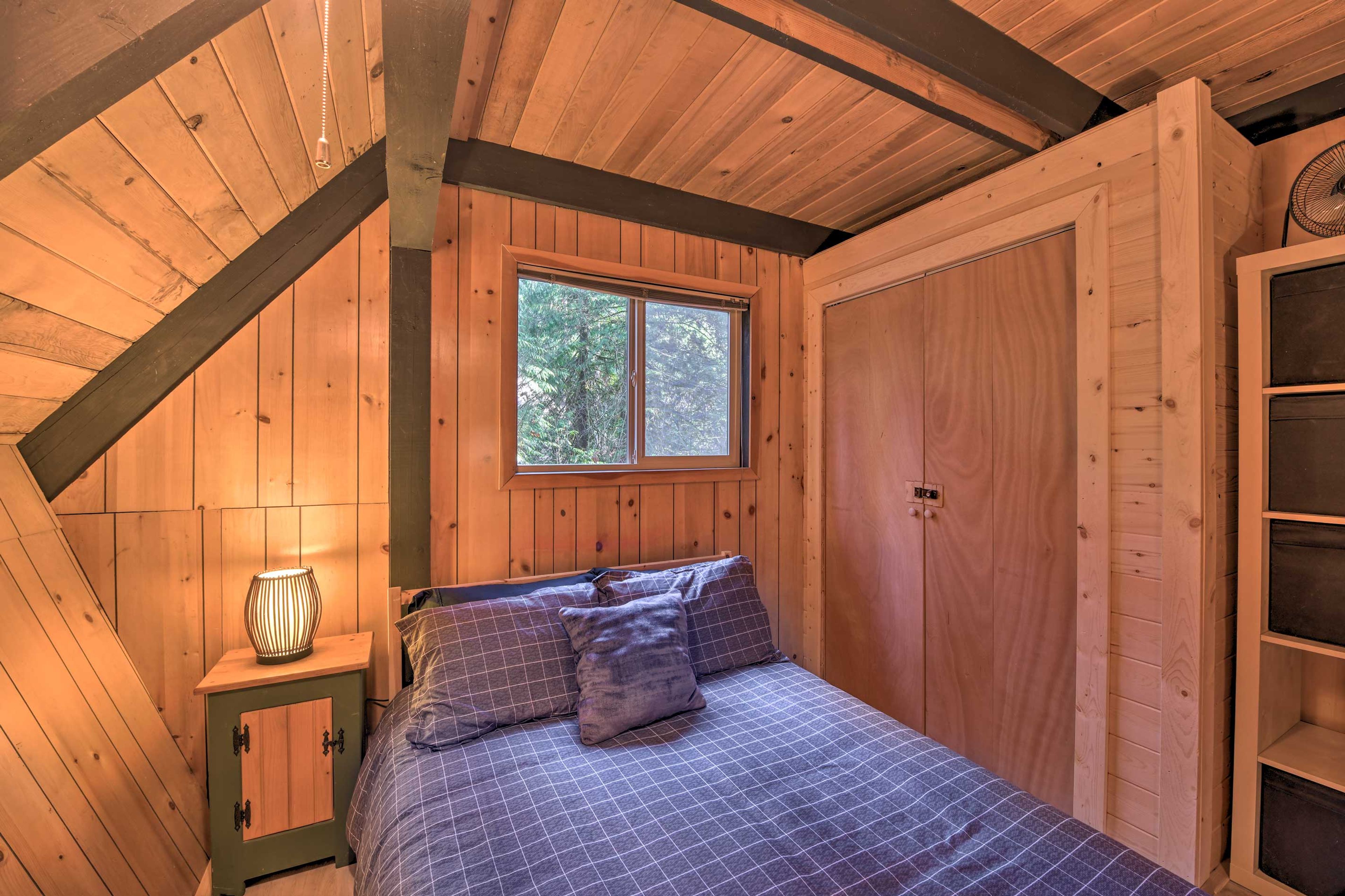 There's ample storage for your whole wardrobe.
