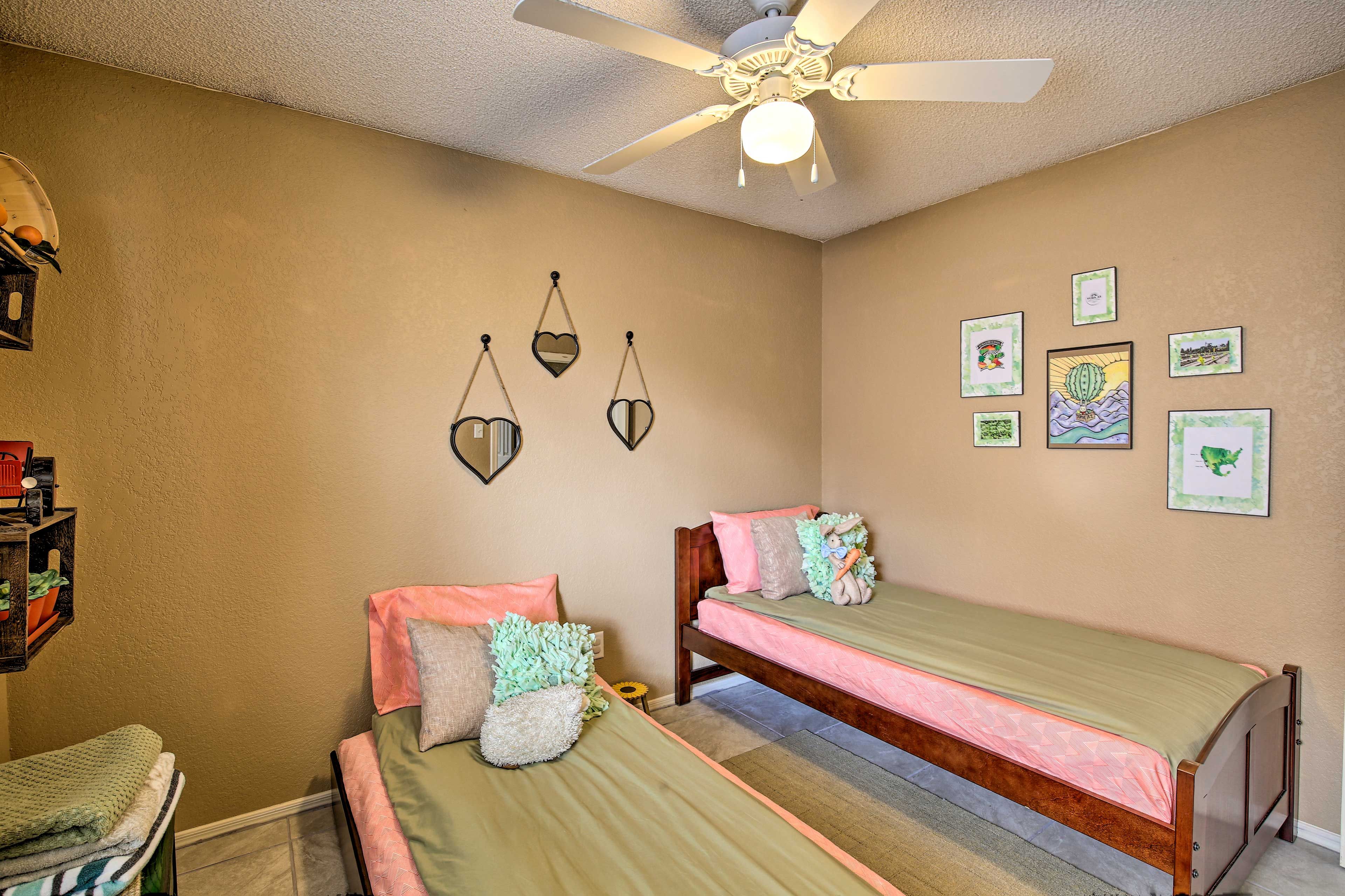 Siblings will love sharing this room.