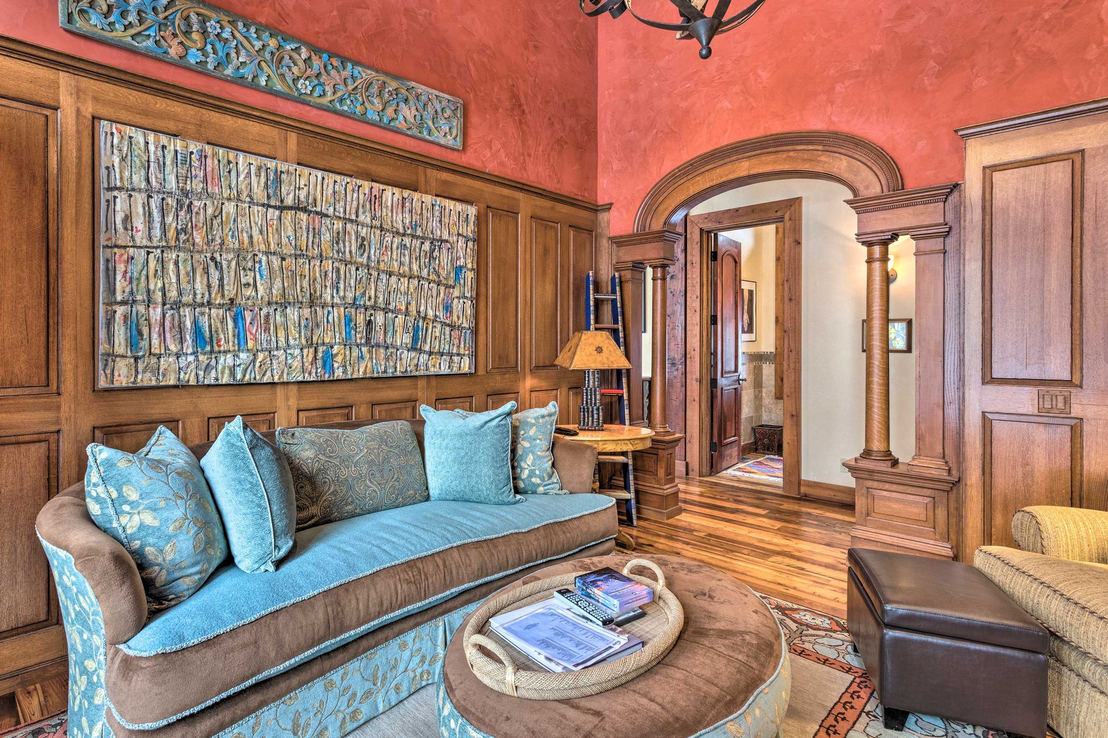 Upstairs you'll find more living space to relax and unwind.