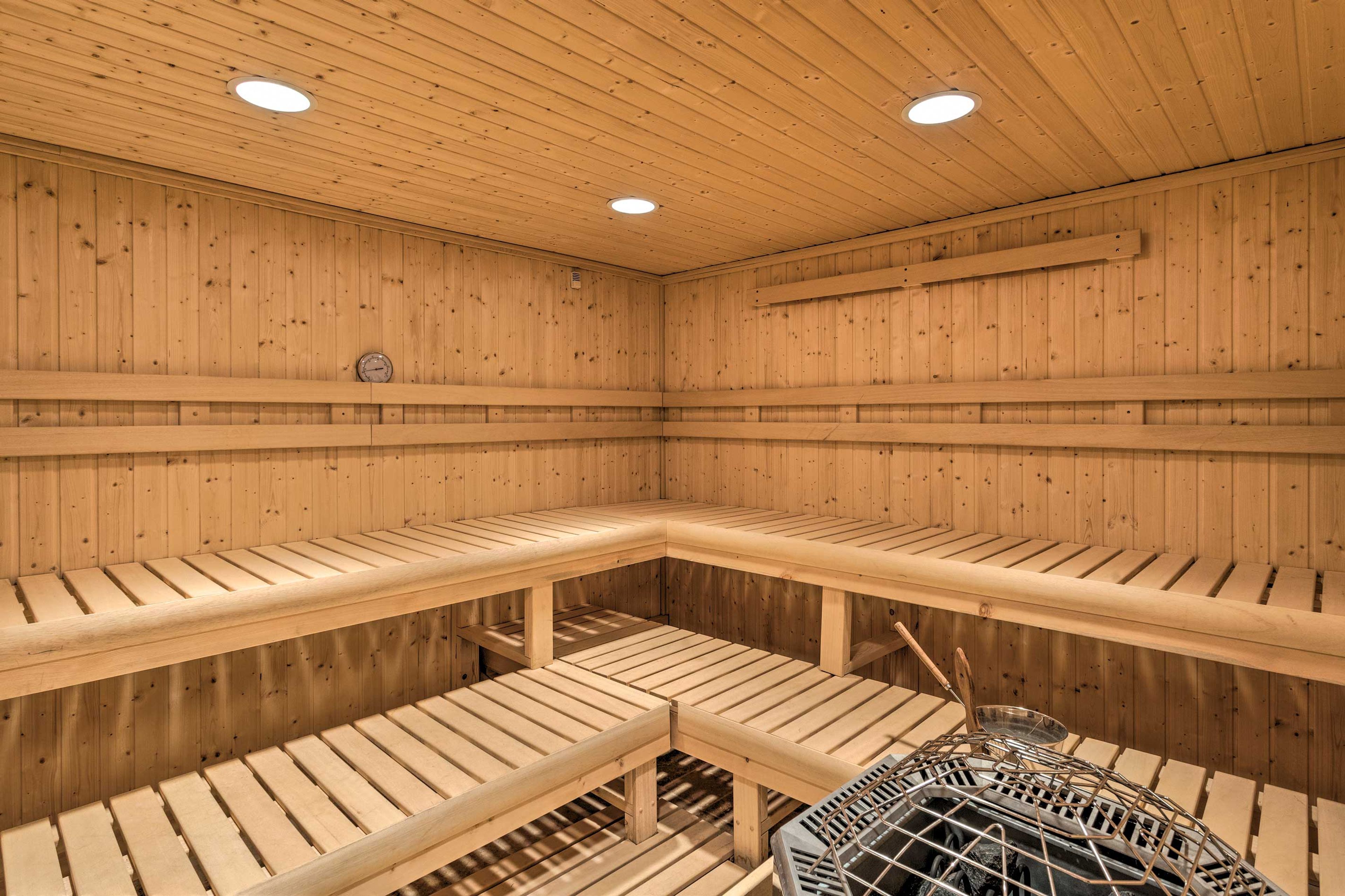 Unwind in the sauna with space for up to 6 guests!