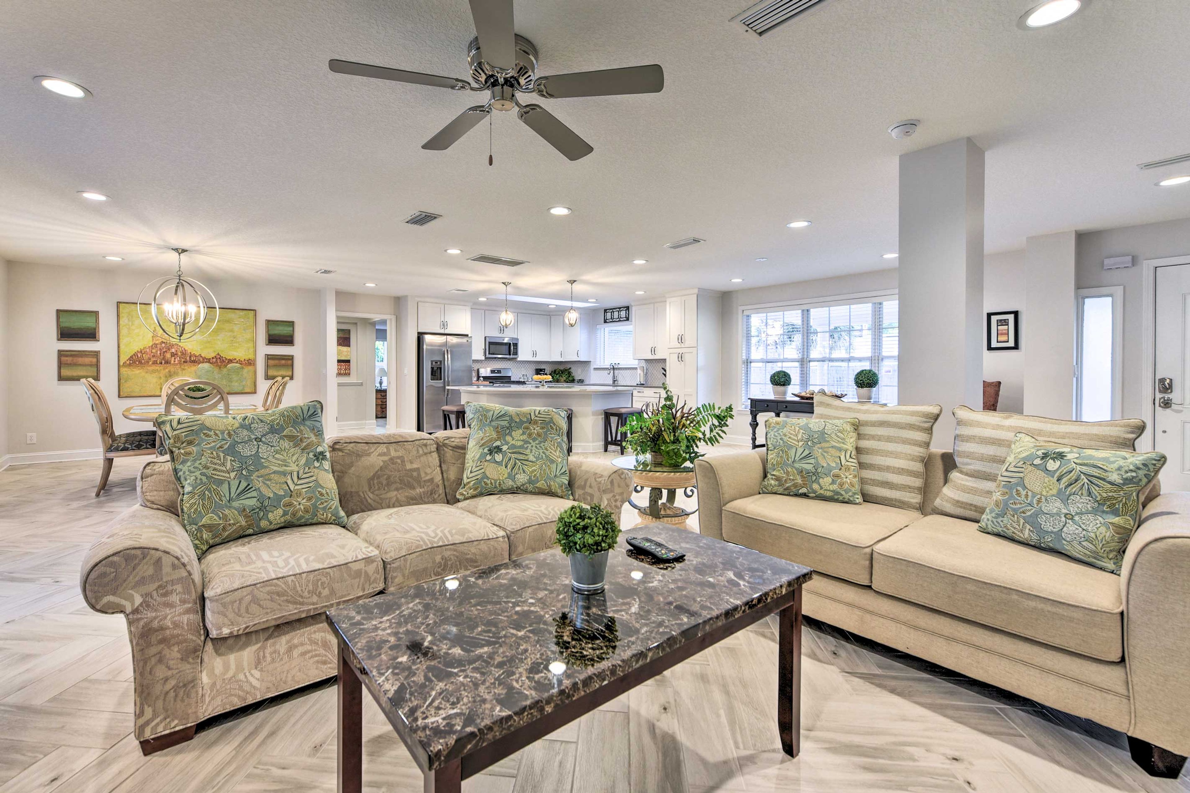 This home features an expansive open floor plan.