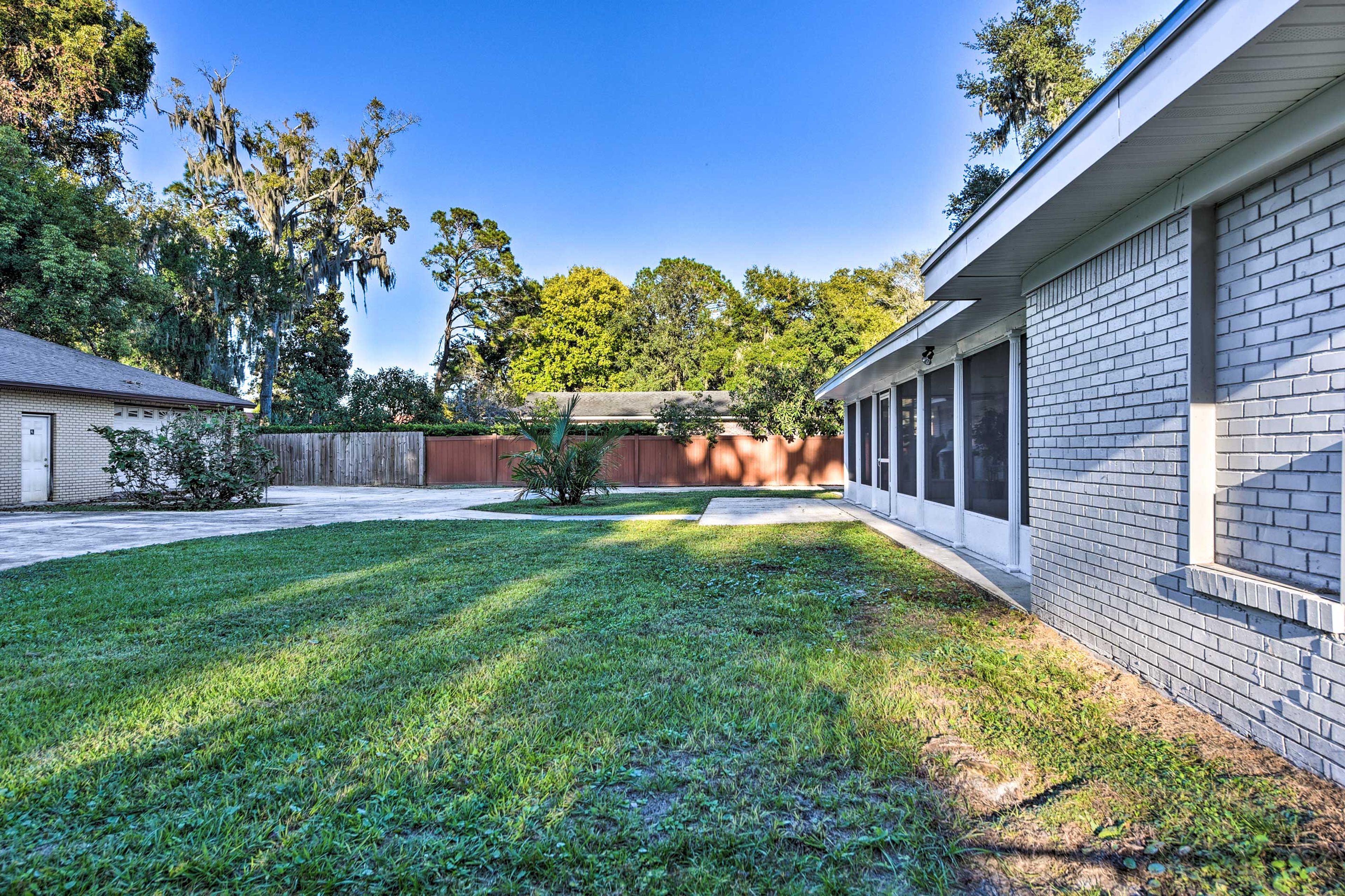 Fuel some healthy family rivalry with this backyard ready for any fun and games!