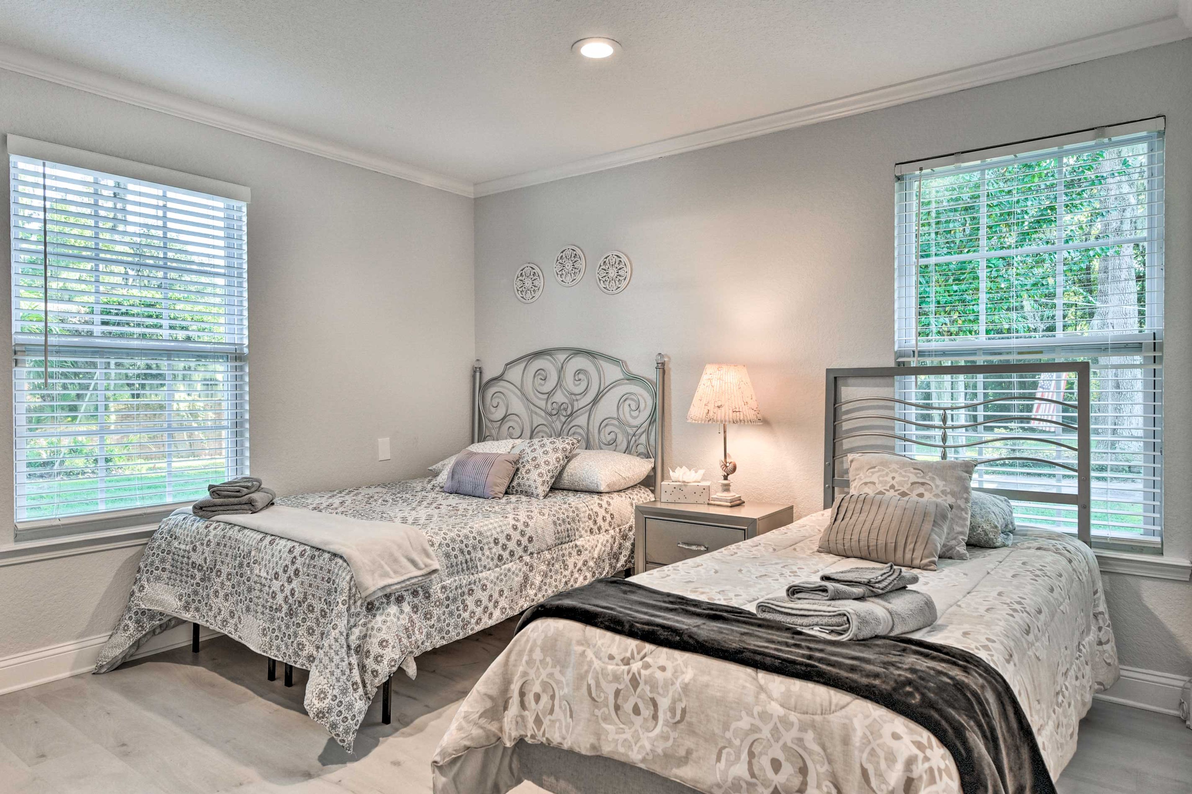 Two full beds ensure there is enough room for everyone to recharge nightly.
