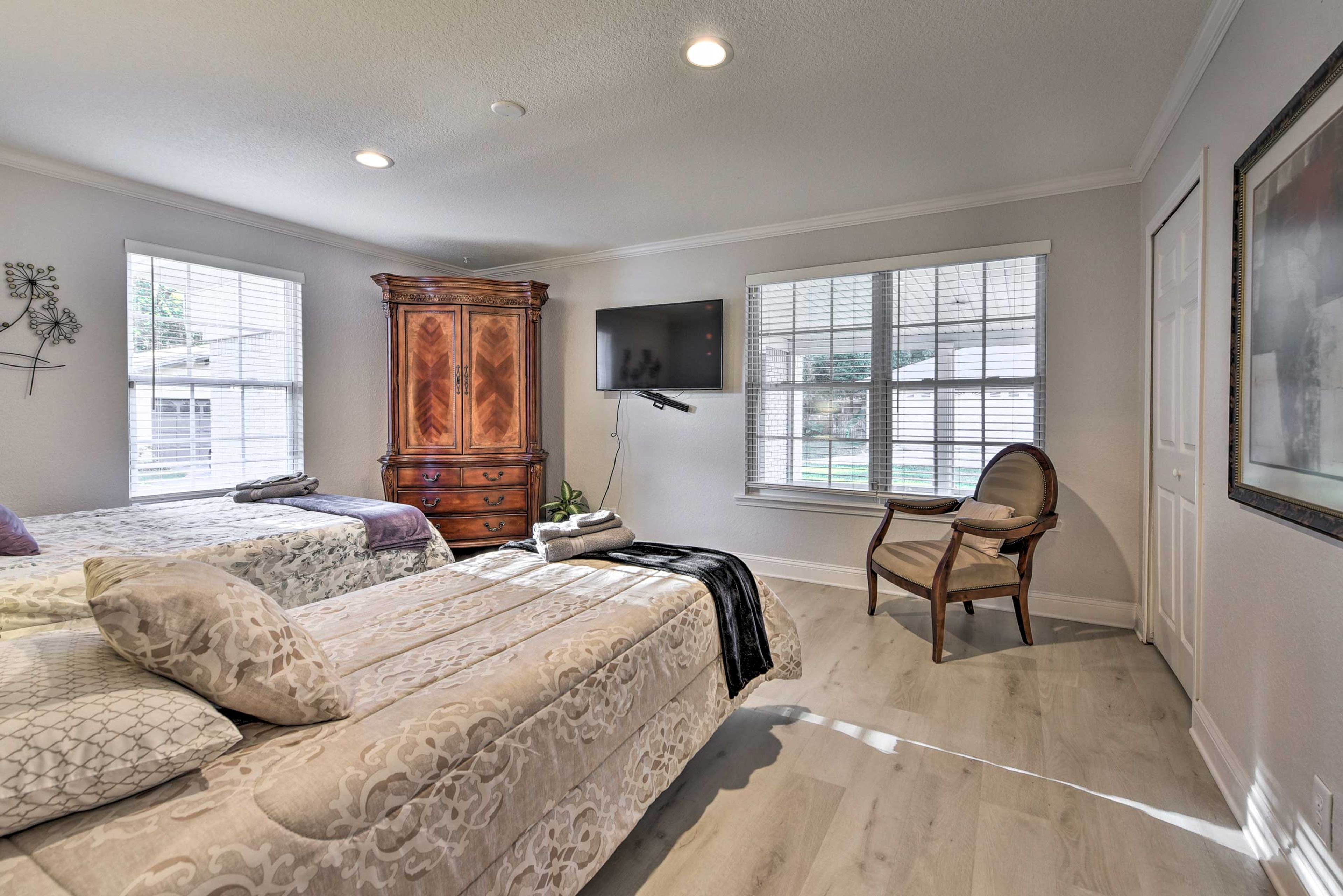 With Smart TVs in every bedroom you'll never miss your favorite shows!