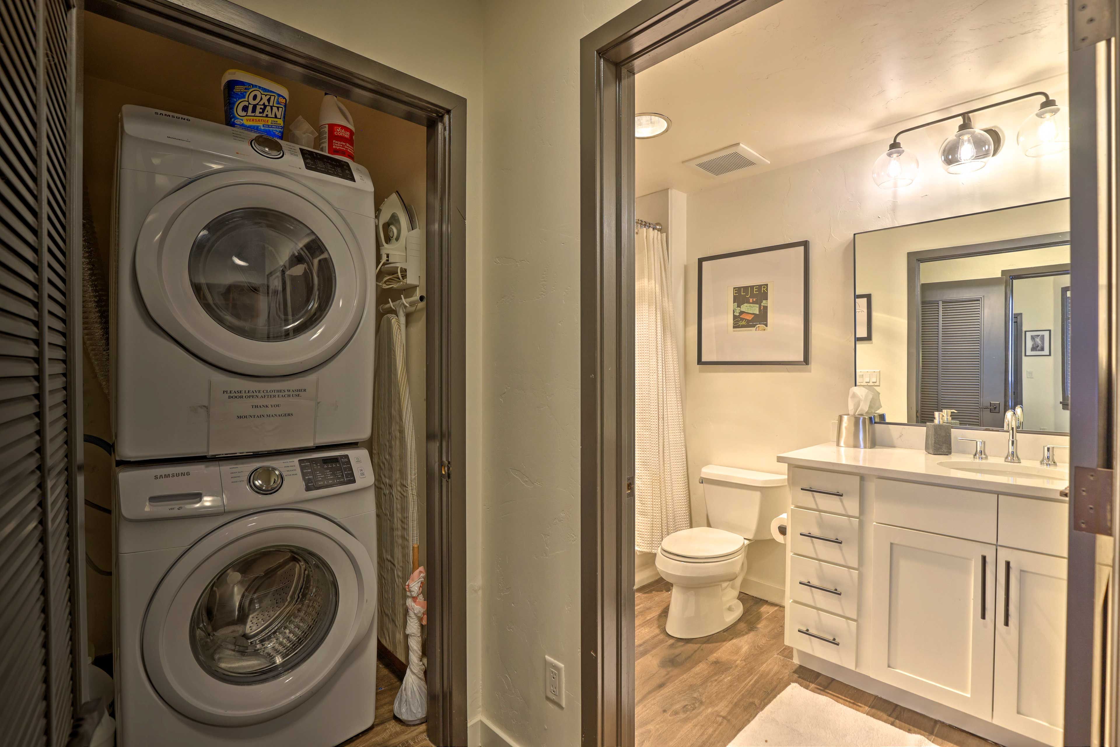 Hallway | Stacked Laundry Machines