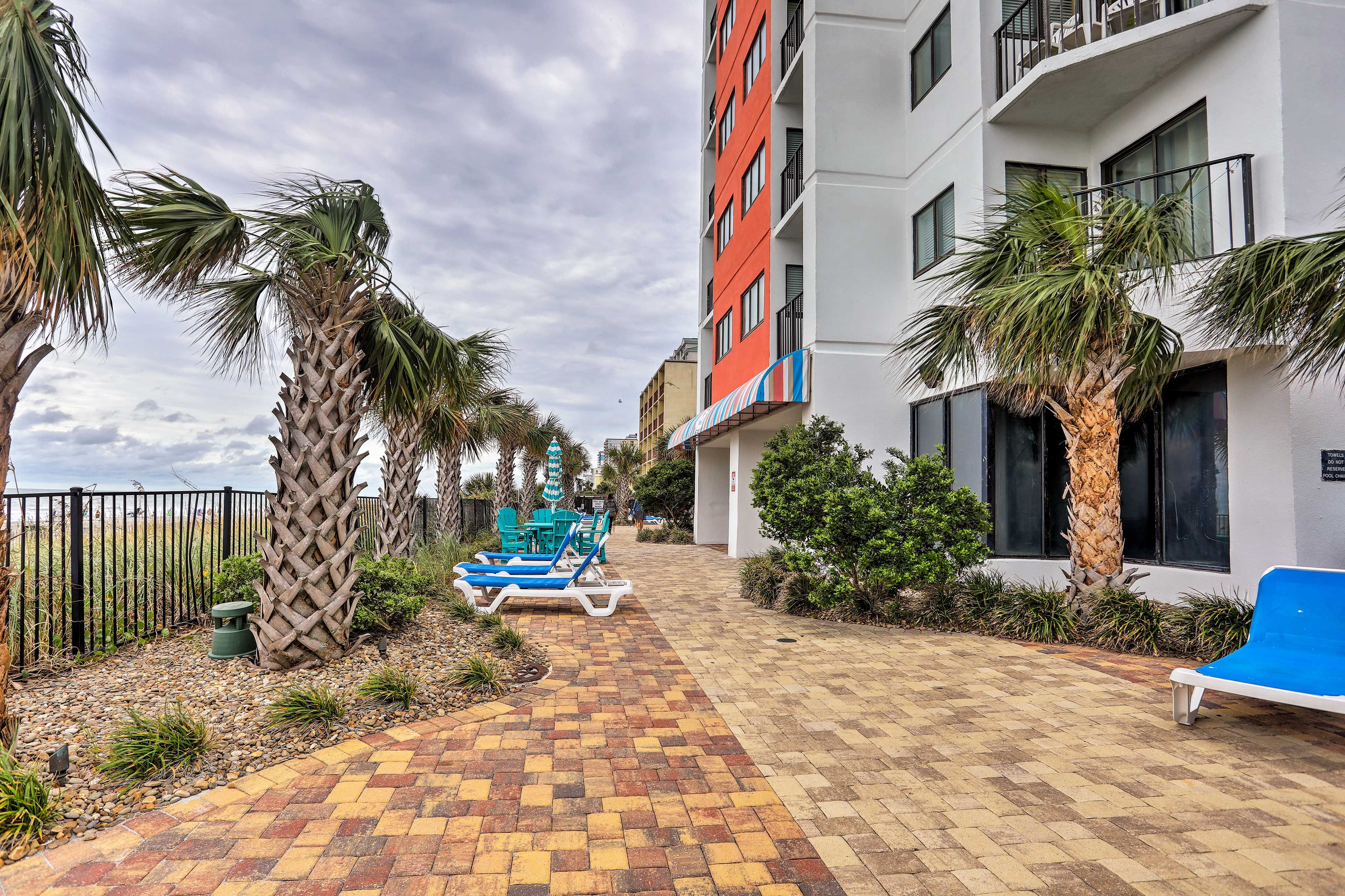 Get your fill of Vitamin D on the lounge chairs.