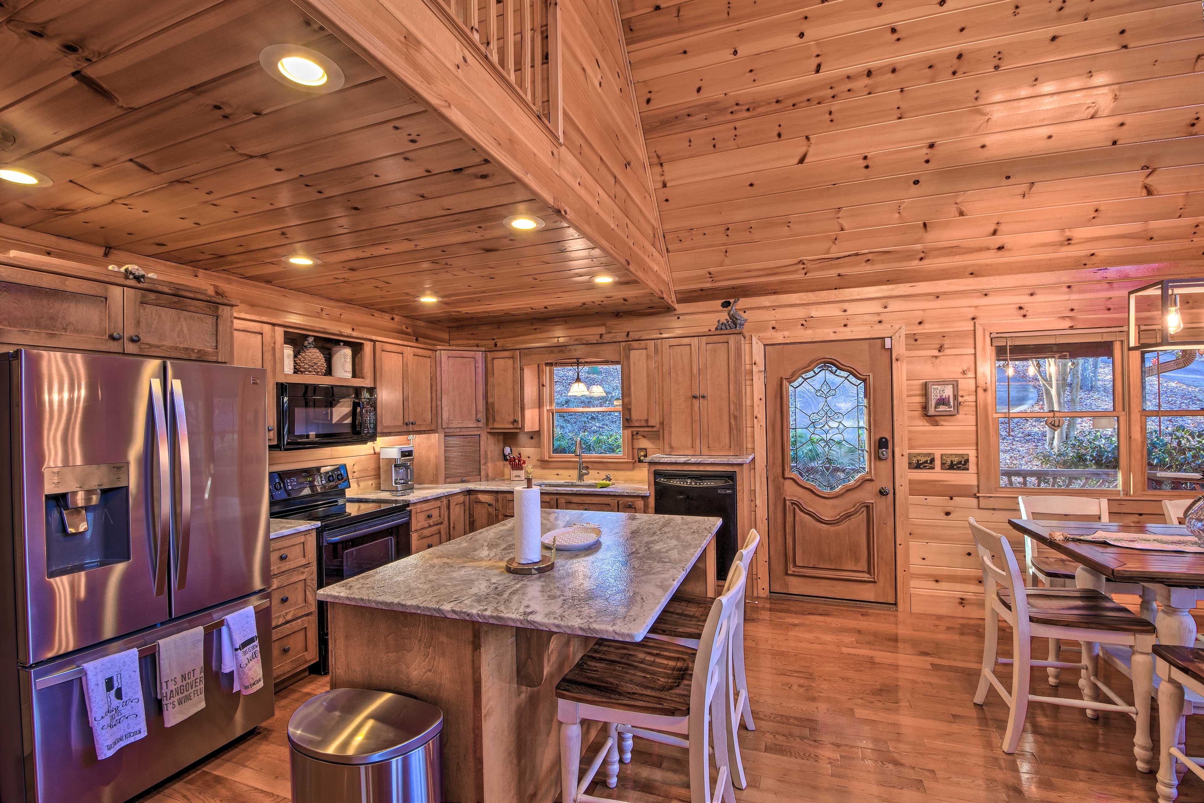 Saddle up to the breakfast bar for tasty refreshments.