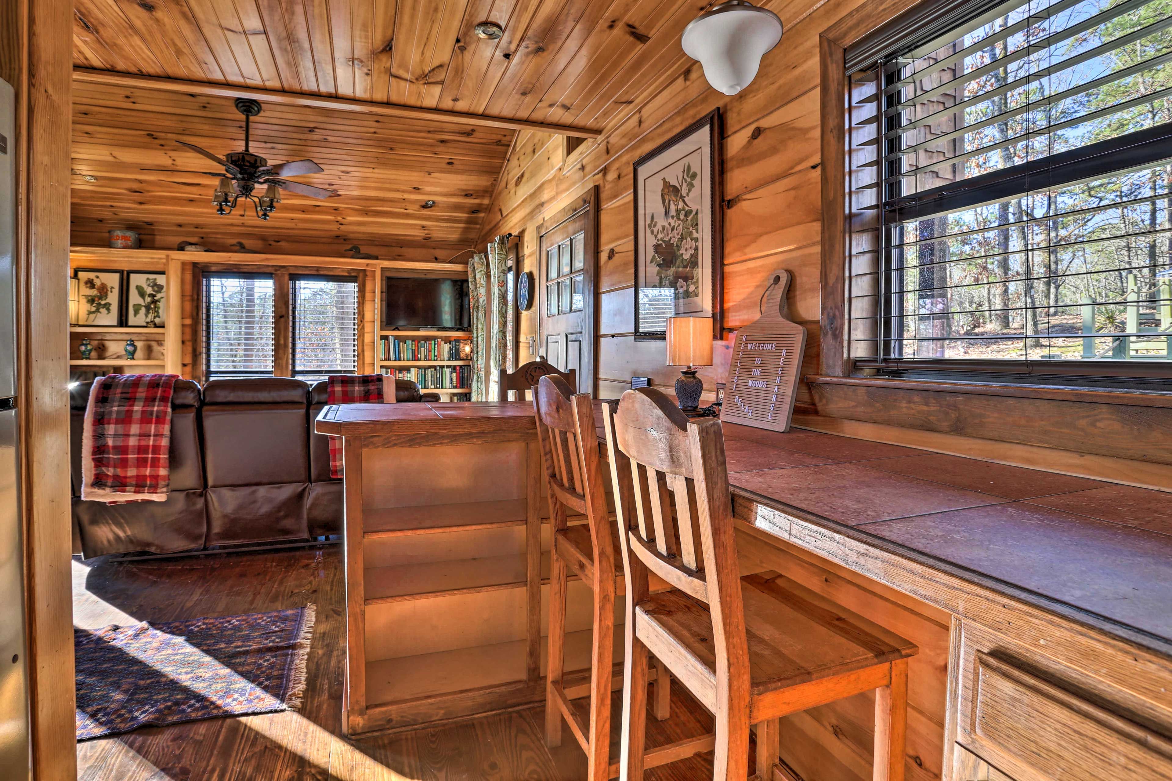 This 2-bed, 1.5-bath vacation rental offers space for 4!