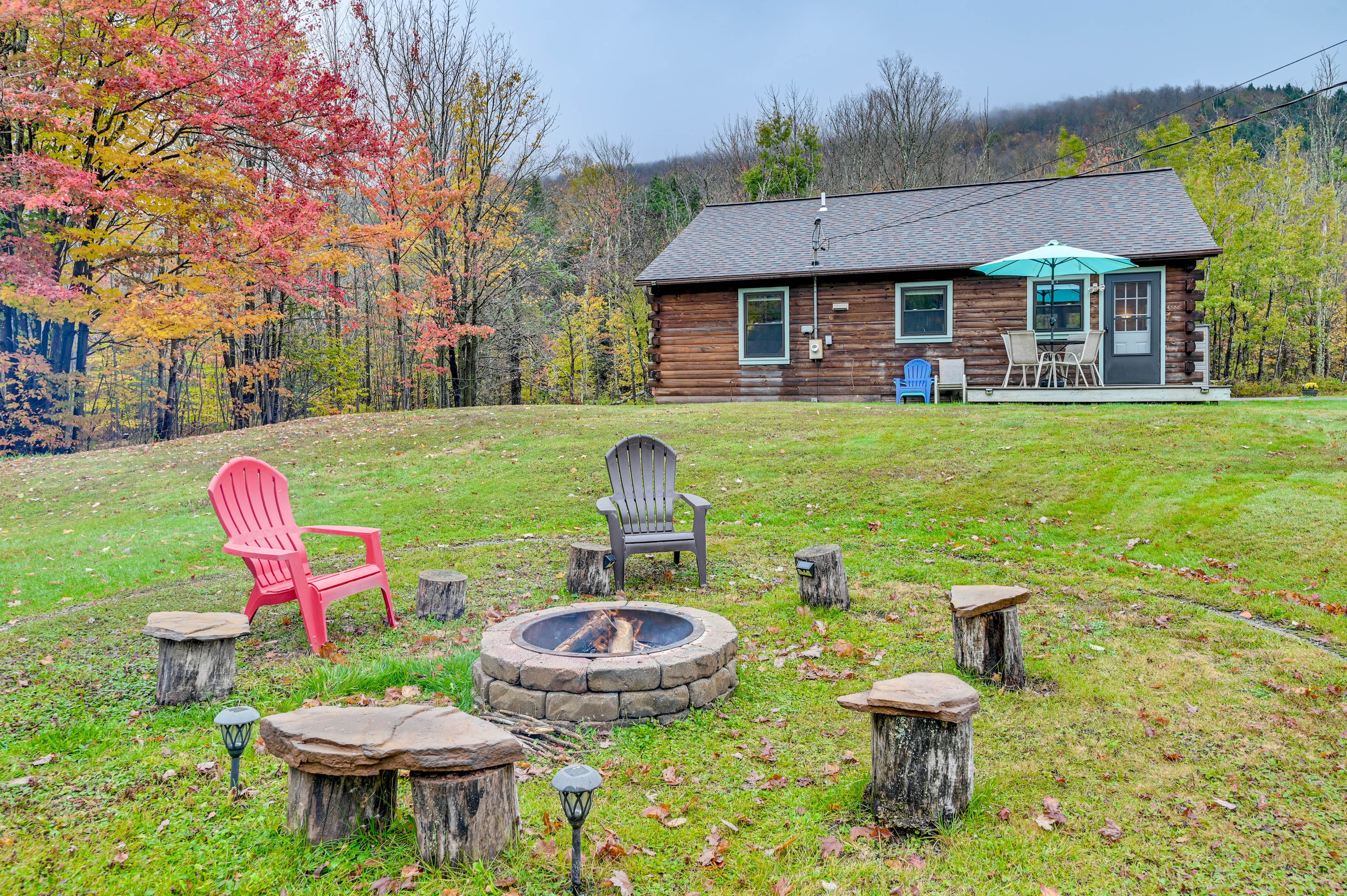 Windham Vacation Rental | 2BR | 1.5BA | 1,000 Sq Ft | 3 Steps for Access