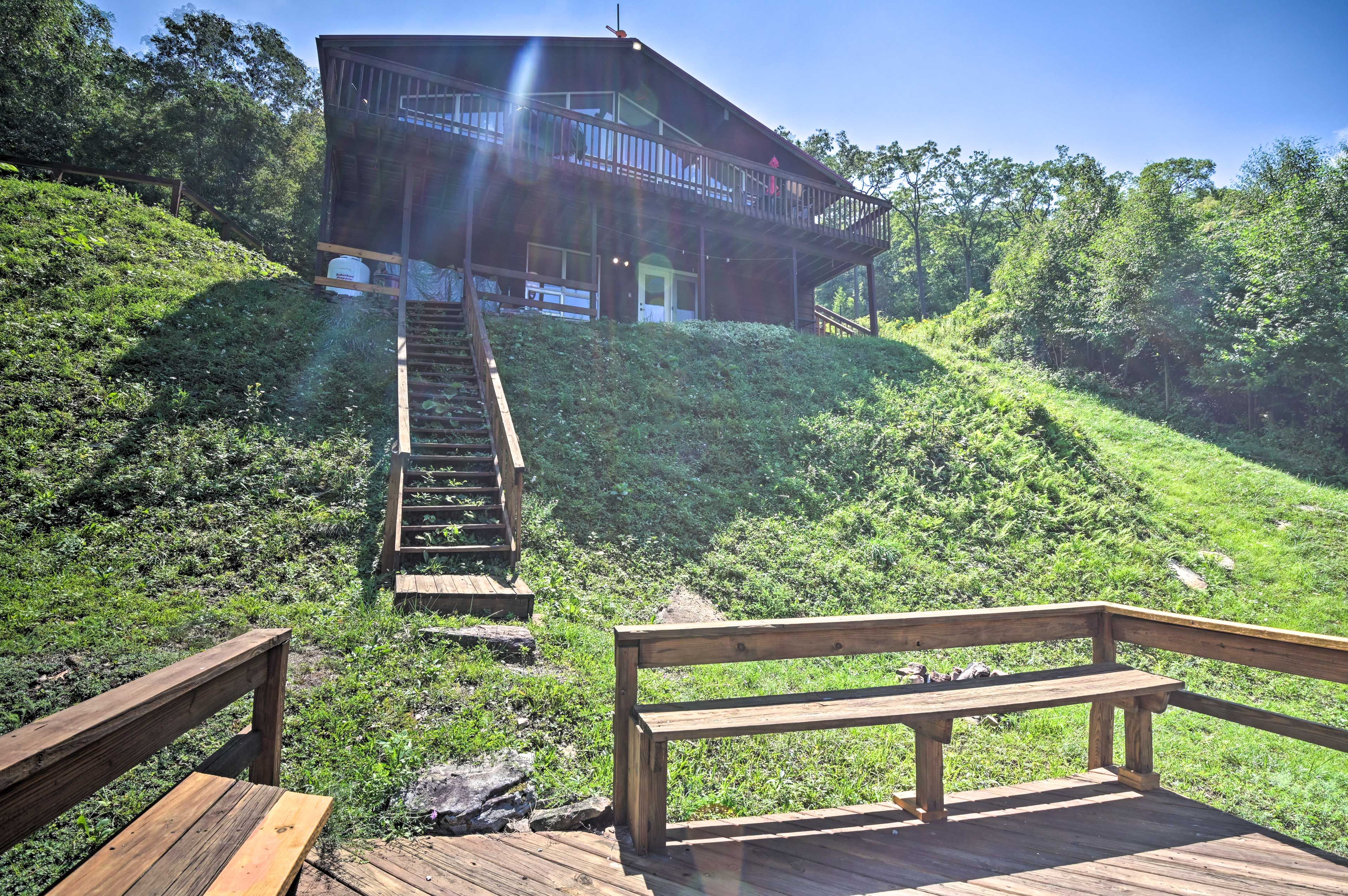 Stairs to Lower Level Deck