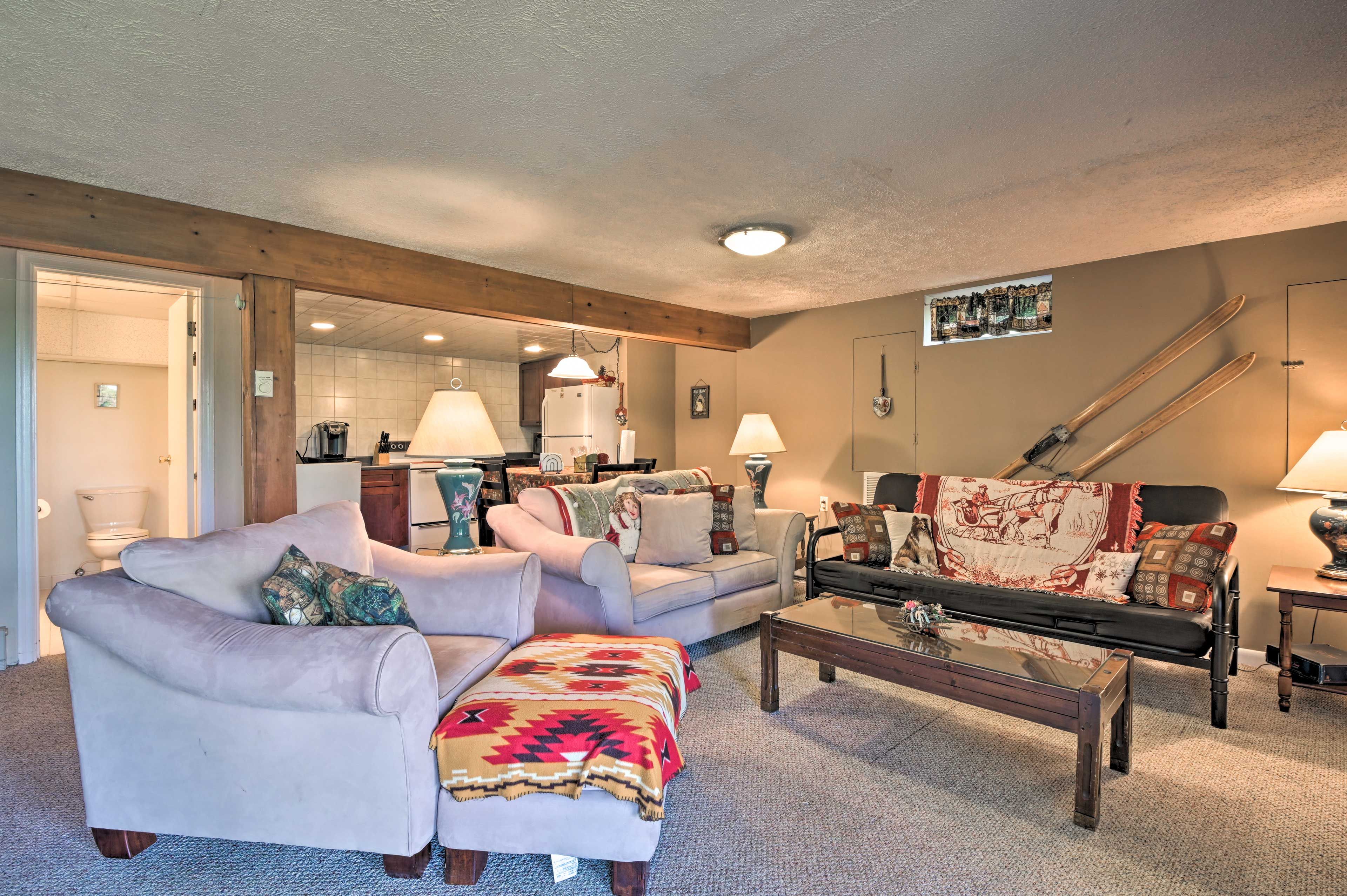 Lower Level Living Room | Futon