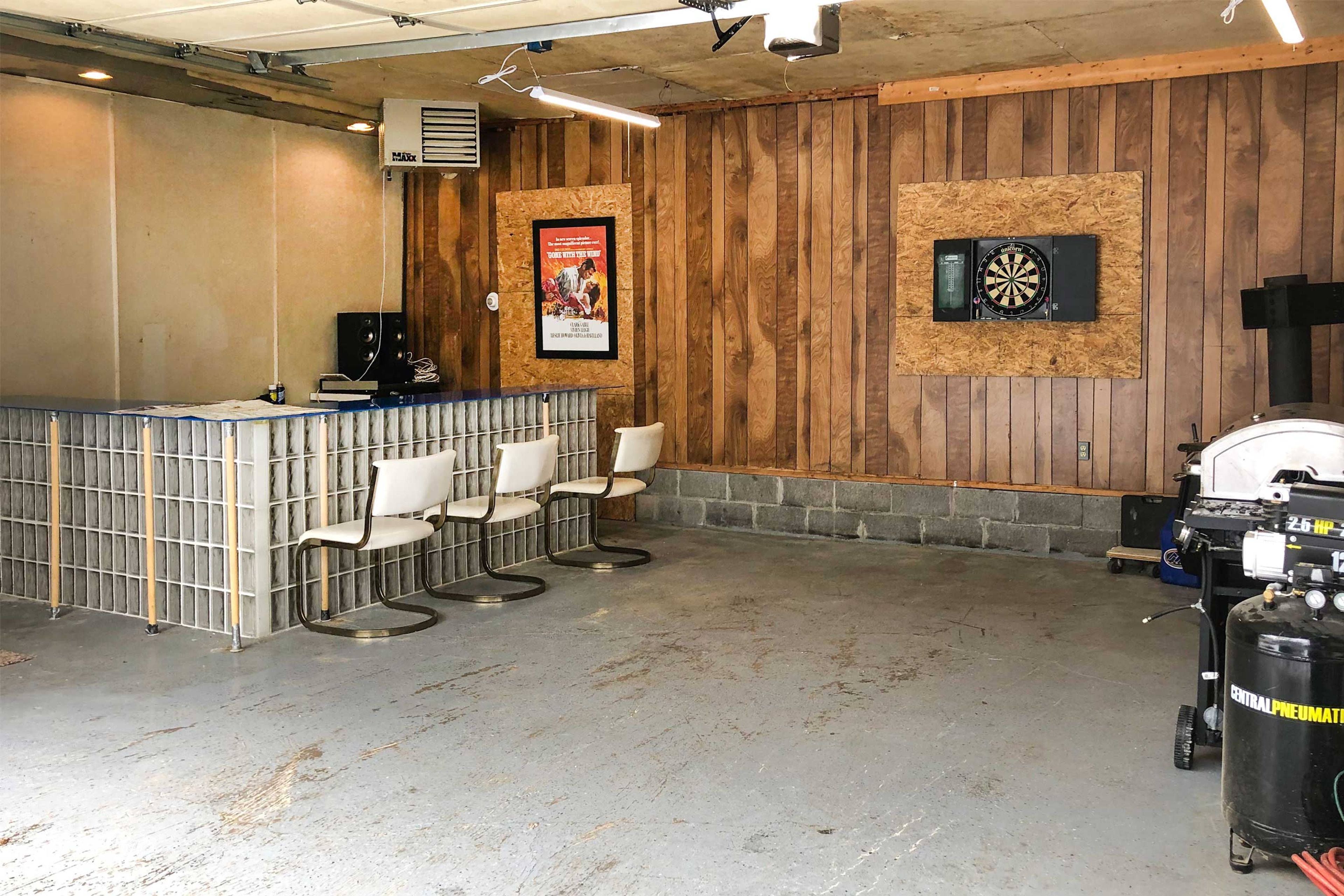 Heated Garage | Dartboard
