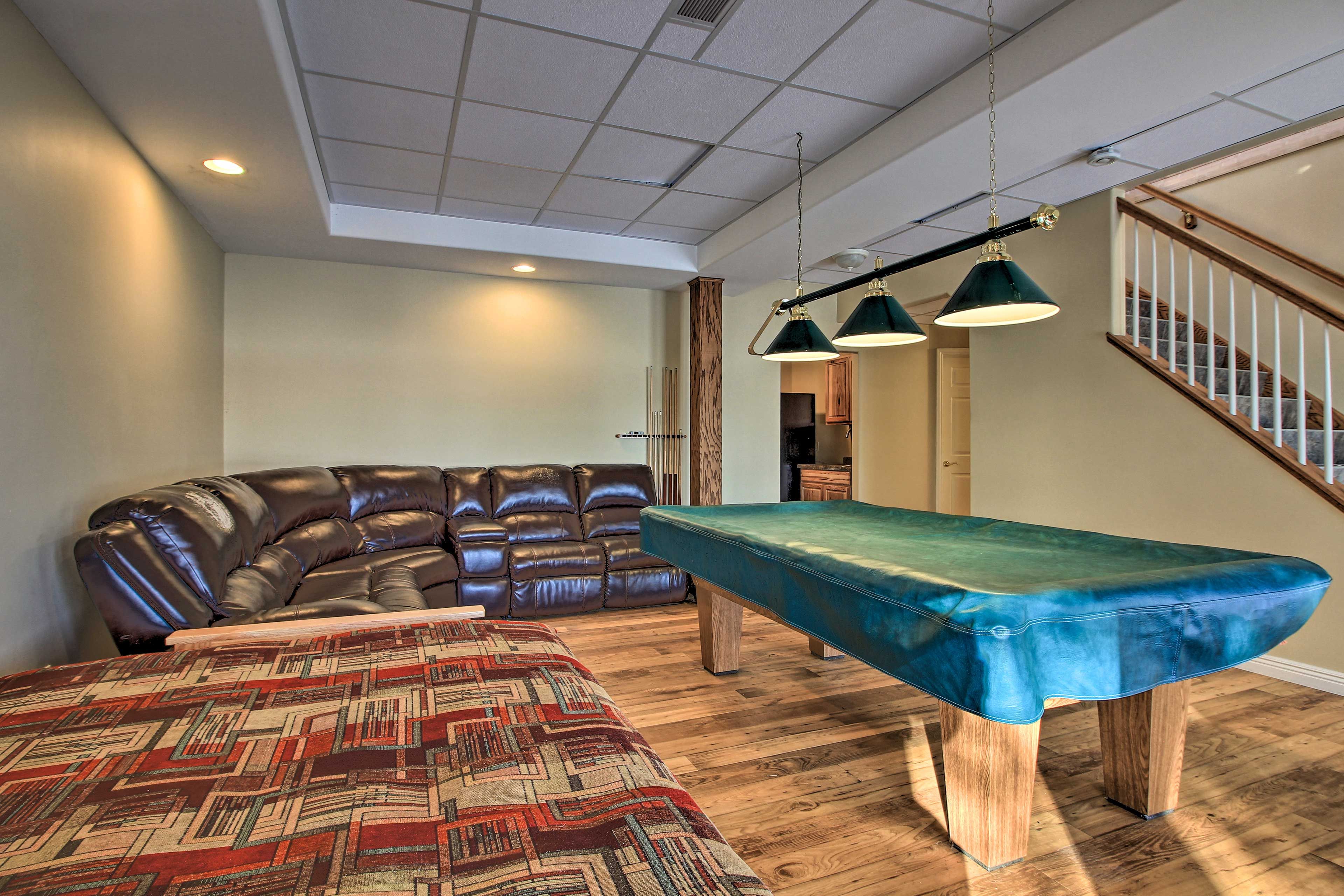 Basement | Pool Table | Futon