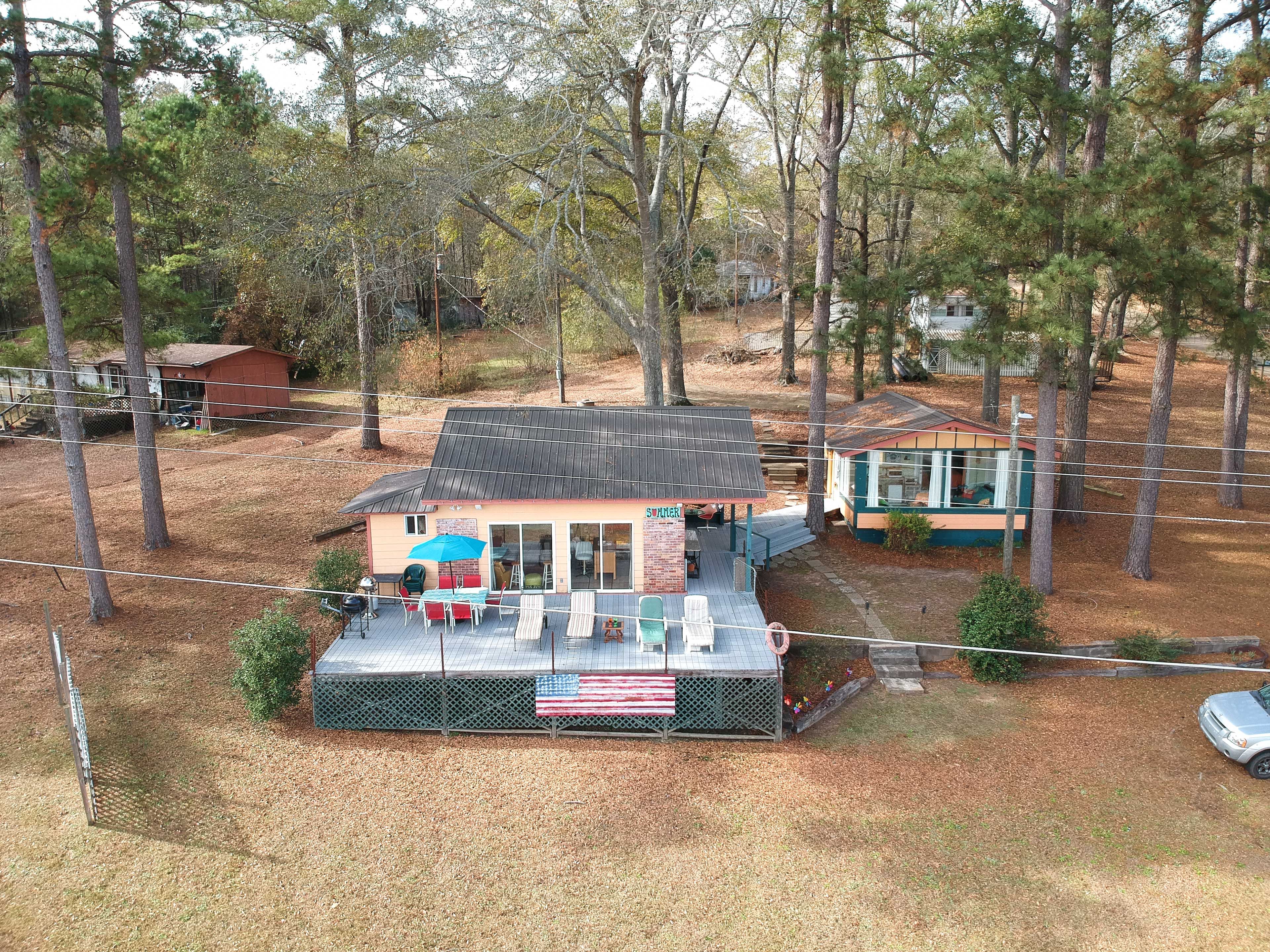 Farmerville Vacation Rental | 1BR | 2BA | Stairs Required | 800 Sq Ft