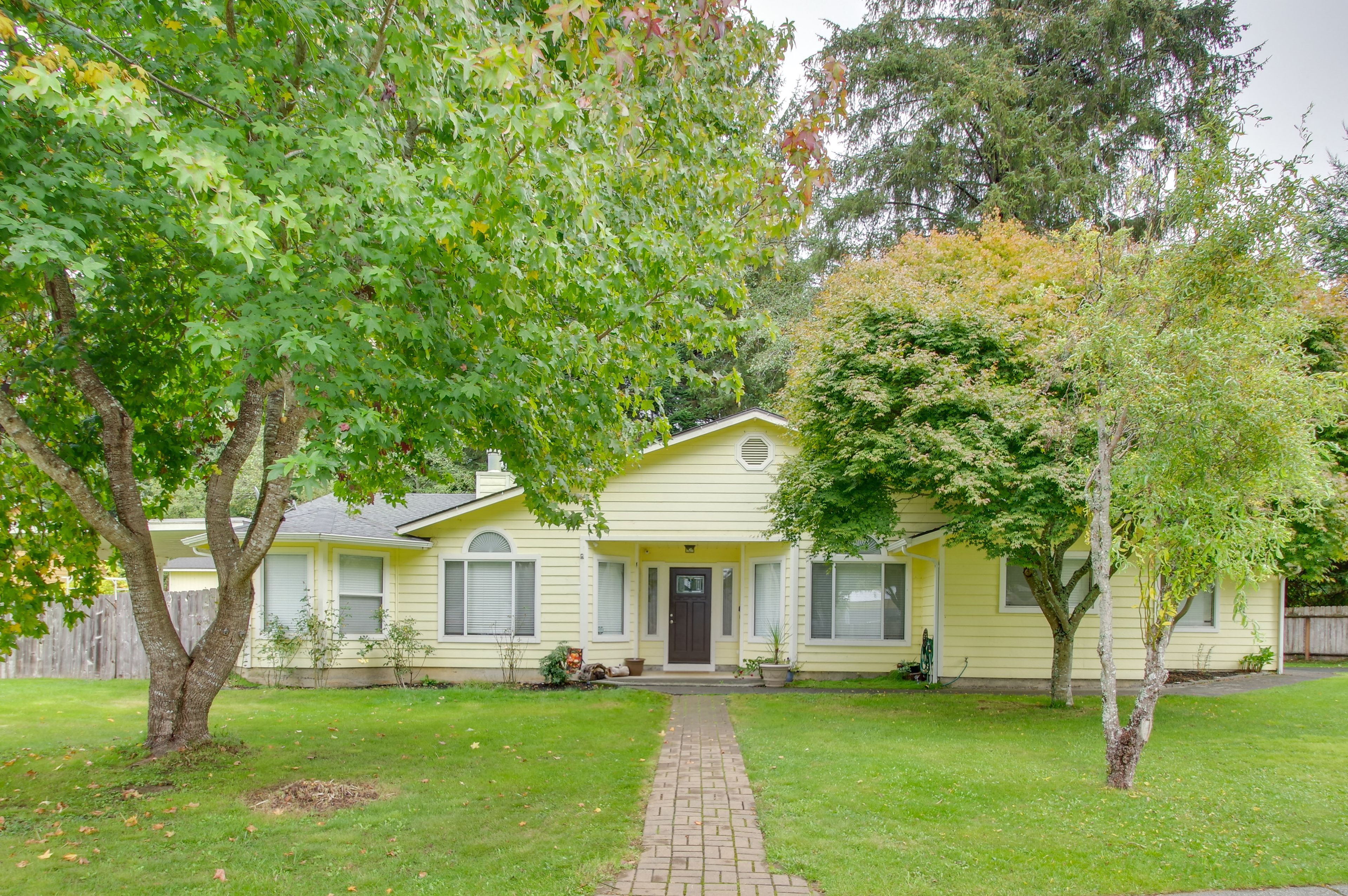 Exterior | Single-Story Home | Spacious Yard