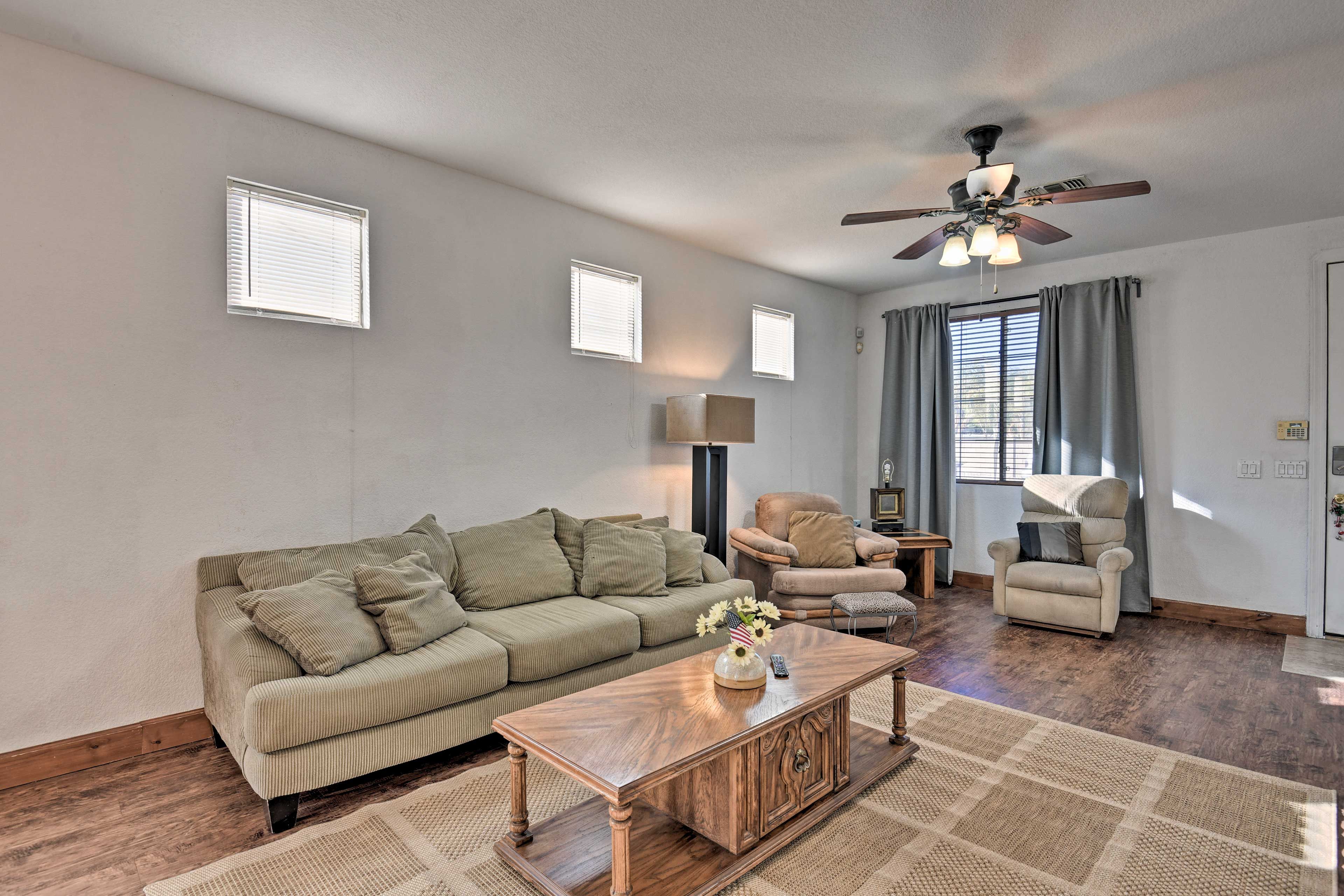 Relax on the comfortable furnishings after a day spent exploring the city.