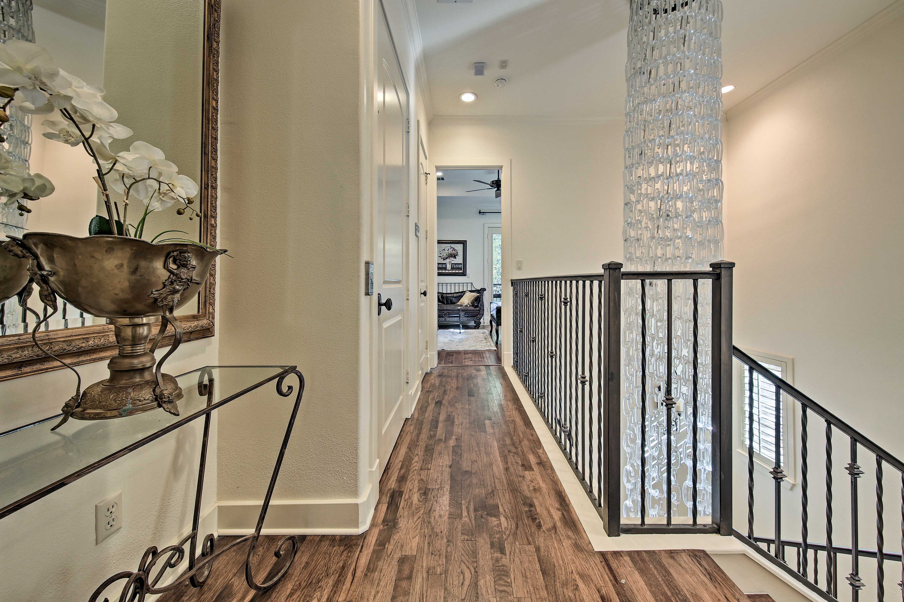 Two of the three bedrooms in this town home are located on this third floor.