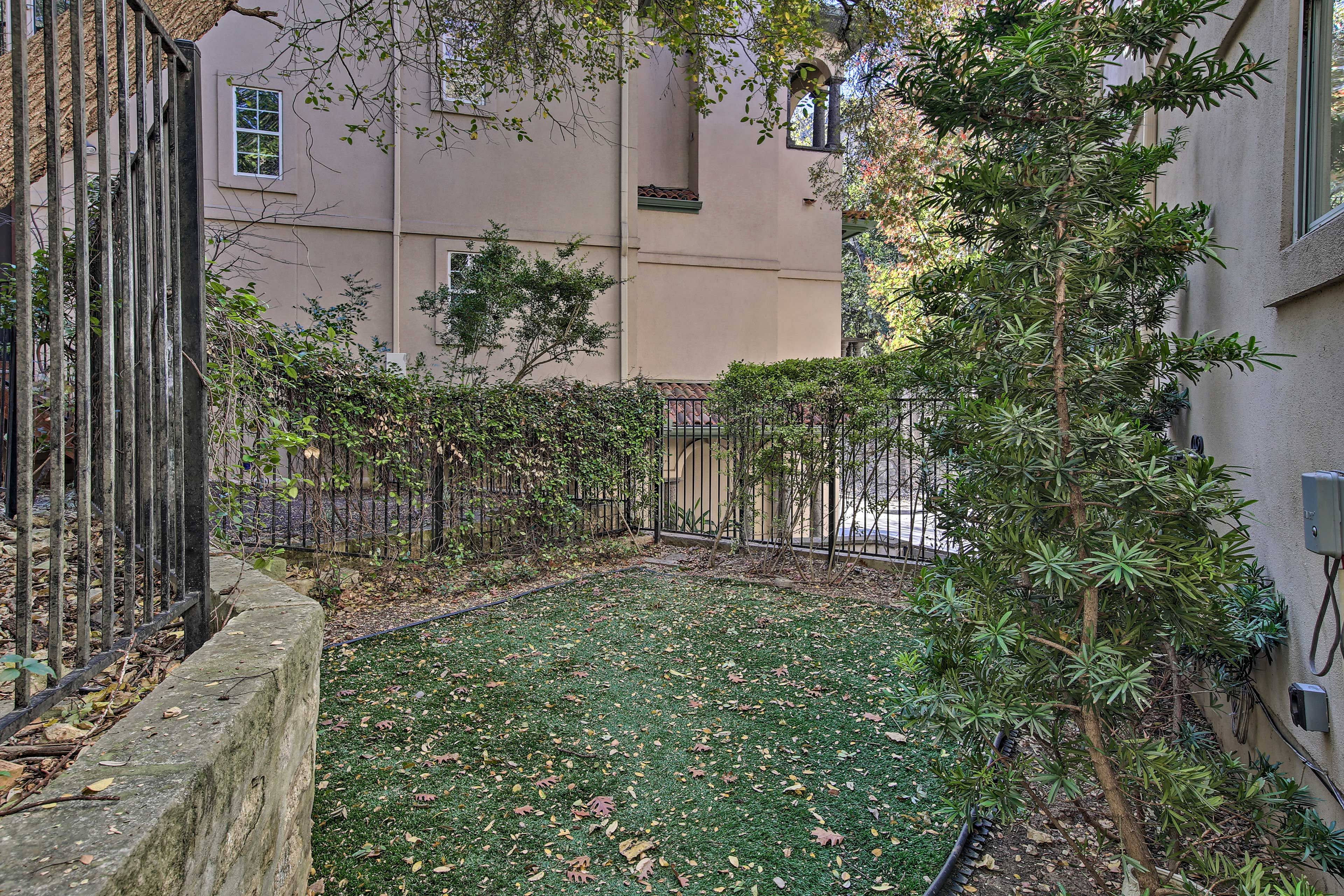 This small outdoor area is perfect for 5 o clock beverages and catching up!