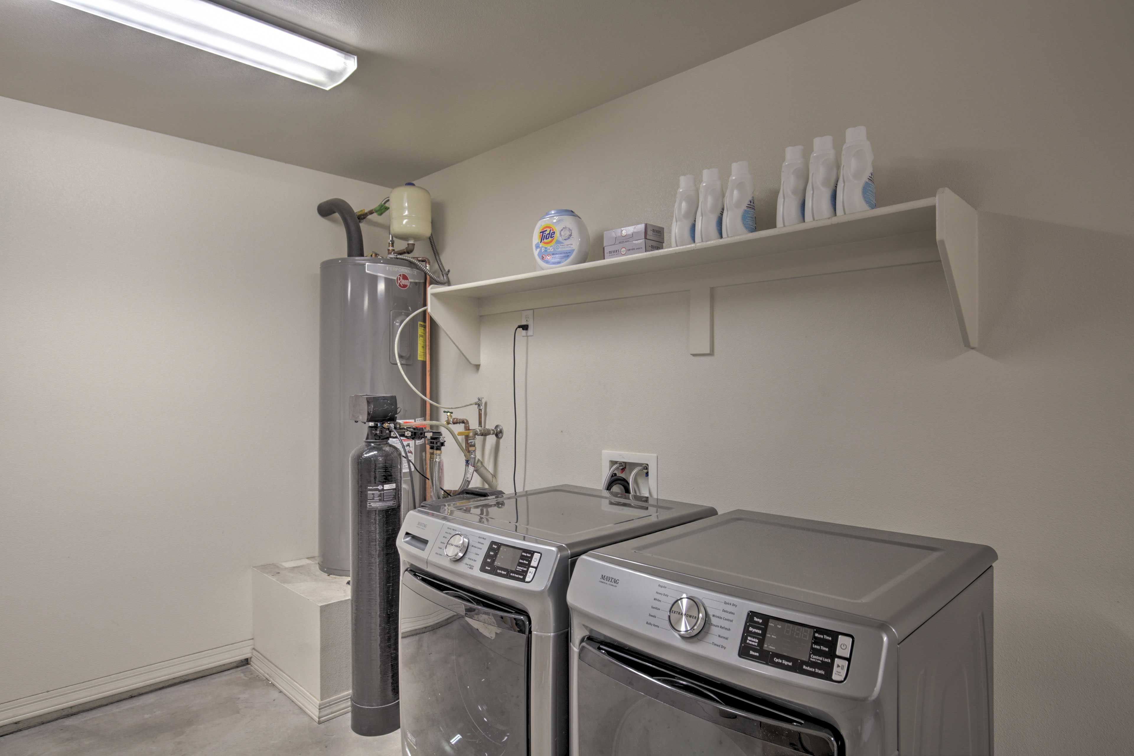 Those stay for a long time will love having laundry machines on site.