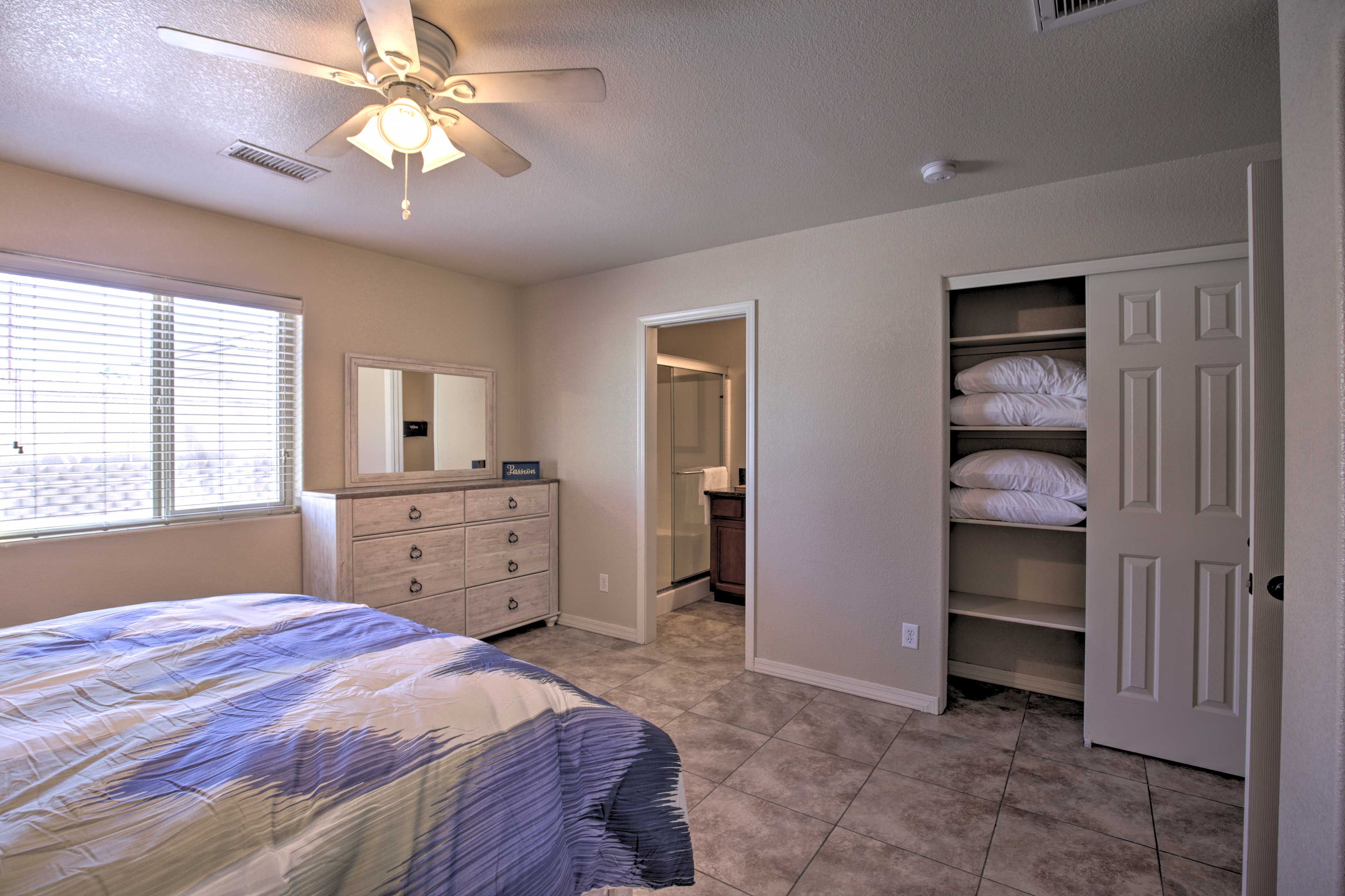 Enjoy the convenience of an en-suite bathroom.