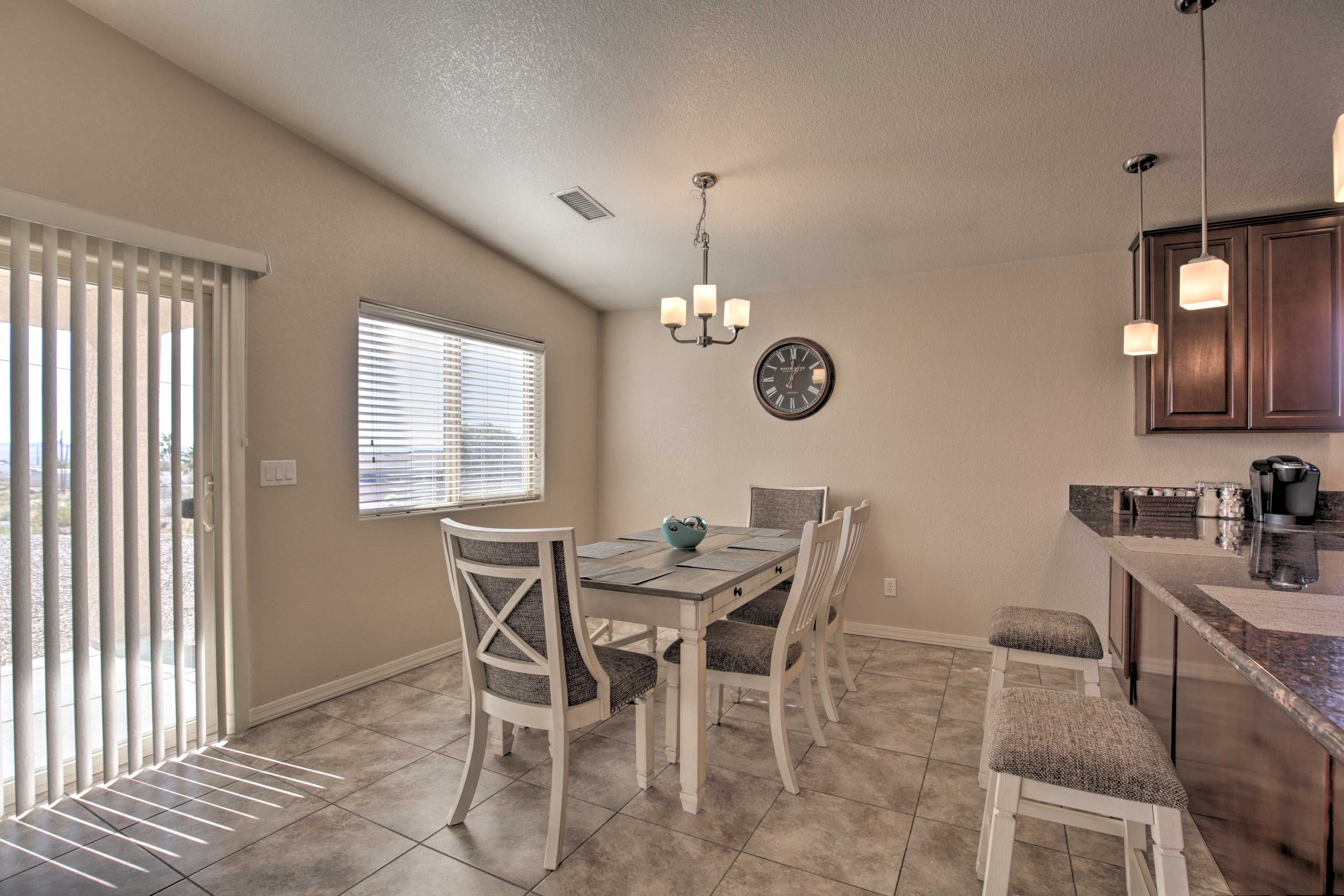 When you don't feel like dining out, enjoy a meal at home!